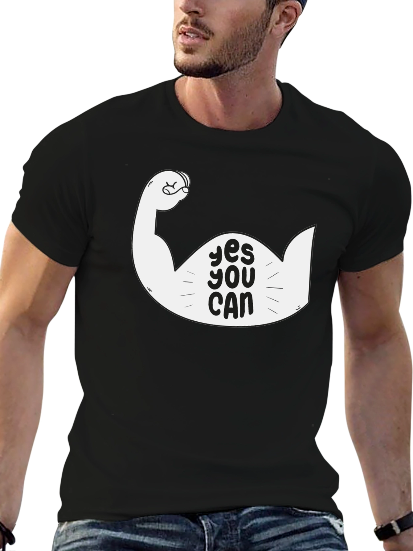 Yes You Can Graphic T-Shirt - Motivational Design
