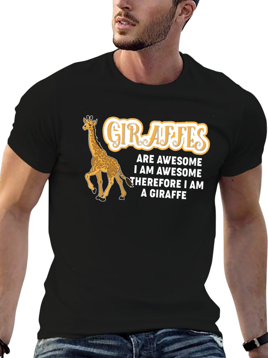 Giraffe Awesome Graphic T-Shirt