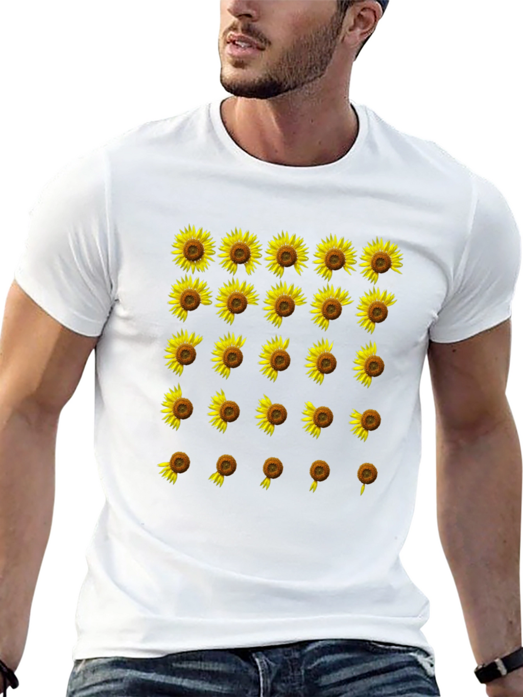 Sunflower Fade Black T-Shirt