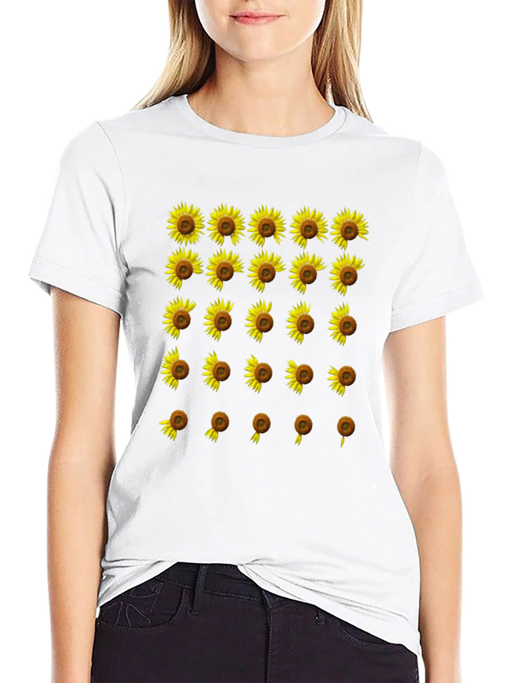 Sunflower Fade Black T-Shirt