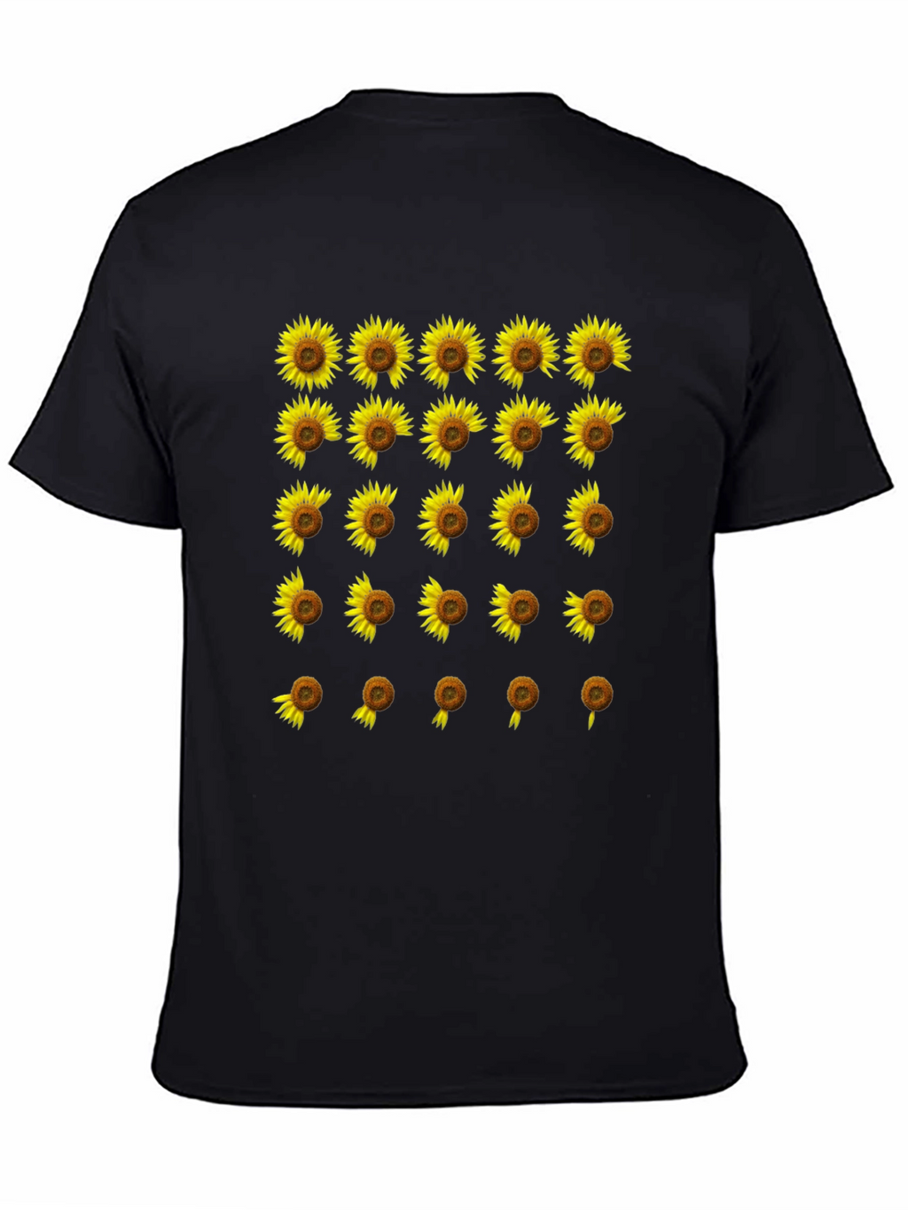 Sunflower Fade Black T-Shirt