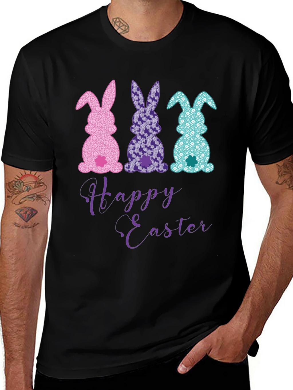 Happy Easter Bunny T-Shirt - Fun Holiday Apparel
