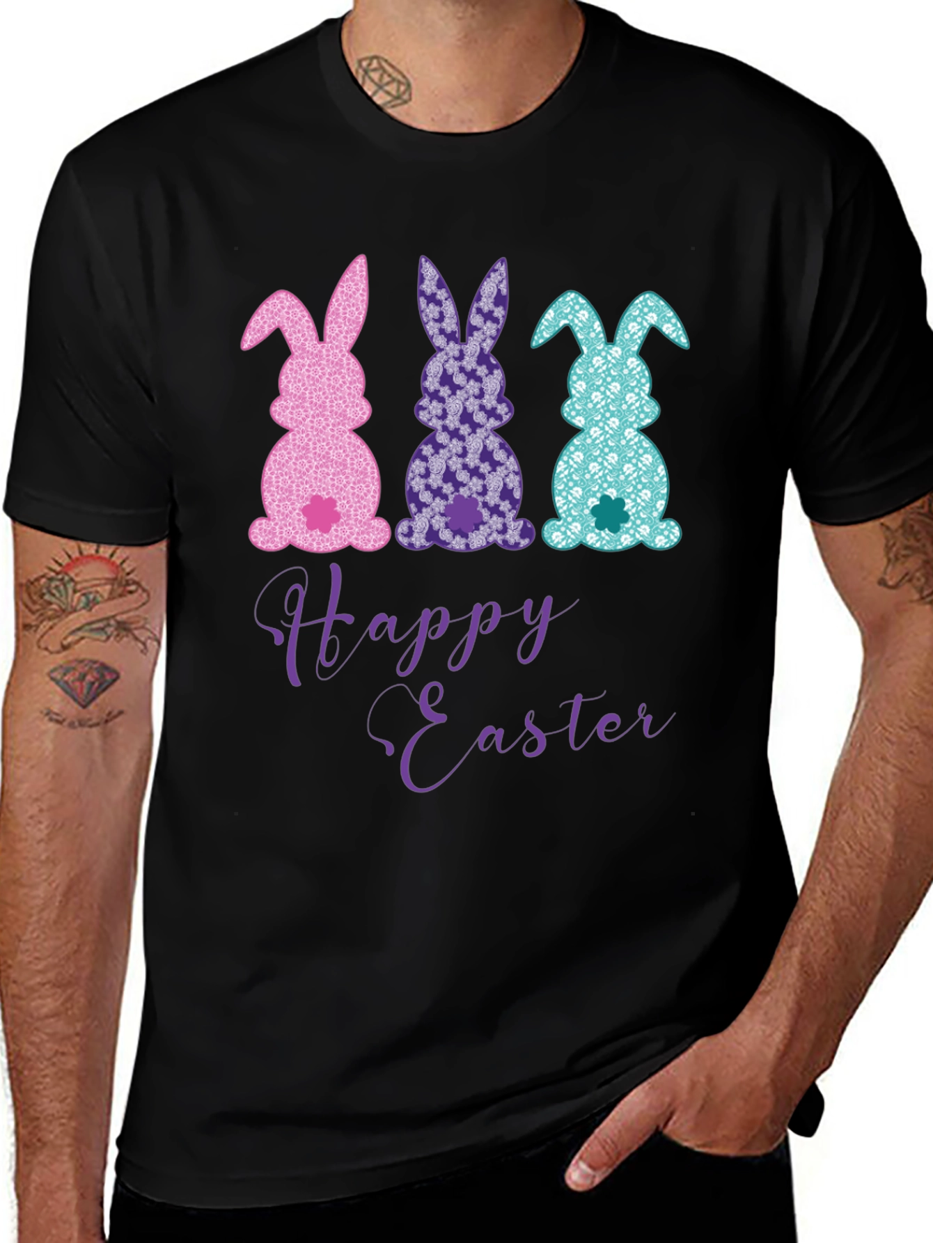 Happy Easter Bunny T-Shirt - Fun Holiday Apparel