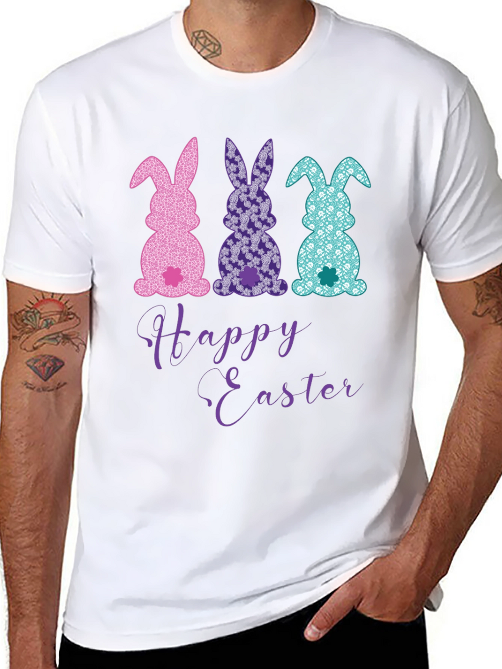 Happy Easter Bunny T-Shirt - Fun Holiday Apparel