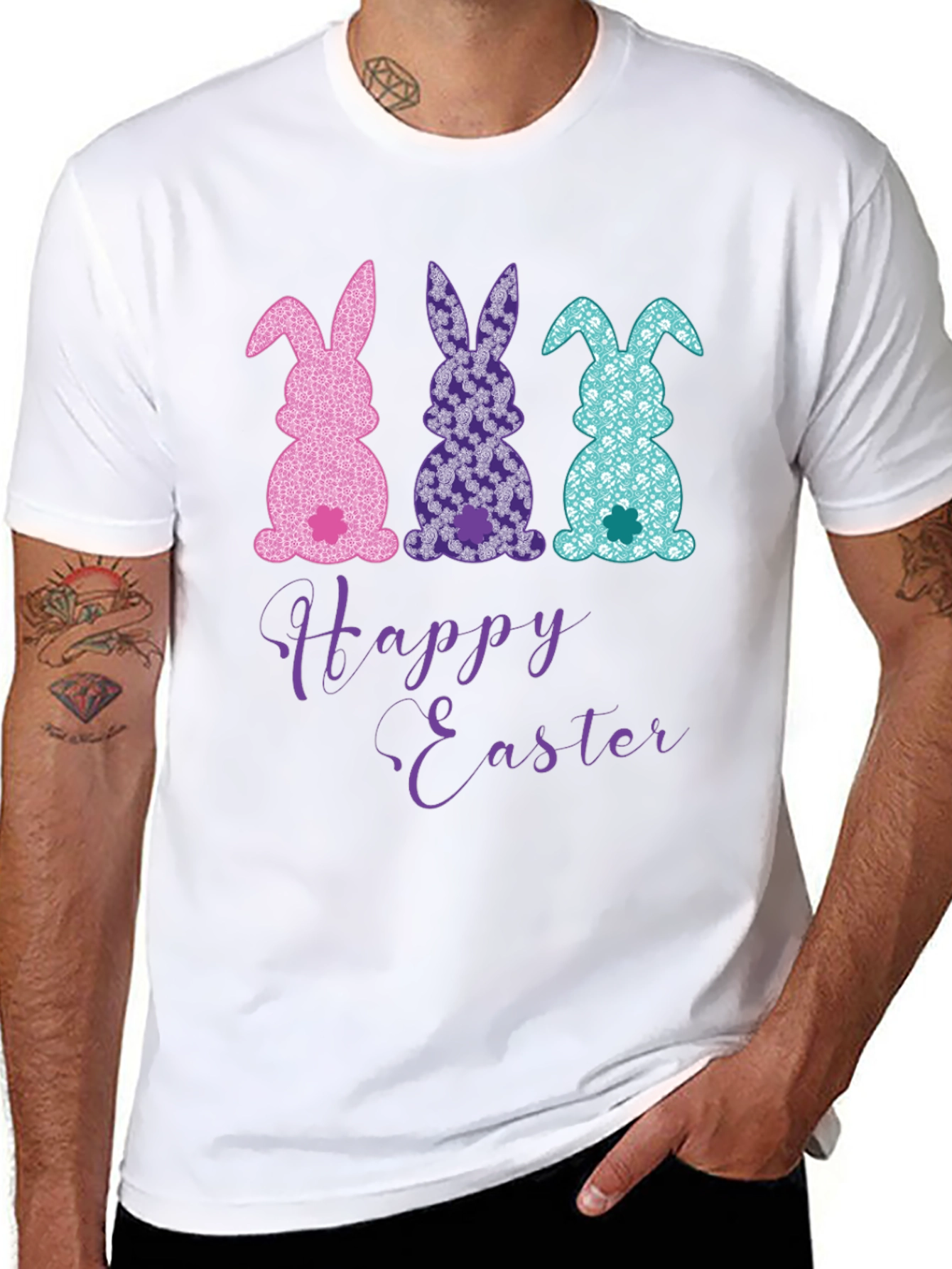Happy Easter Bunny T-Shirt - Fun Holiday Apparel