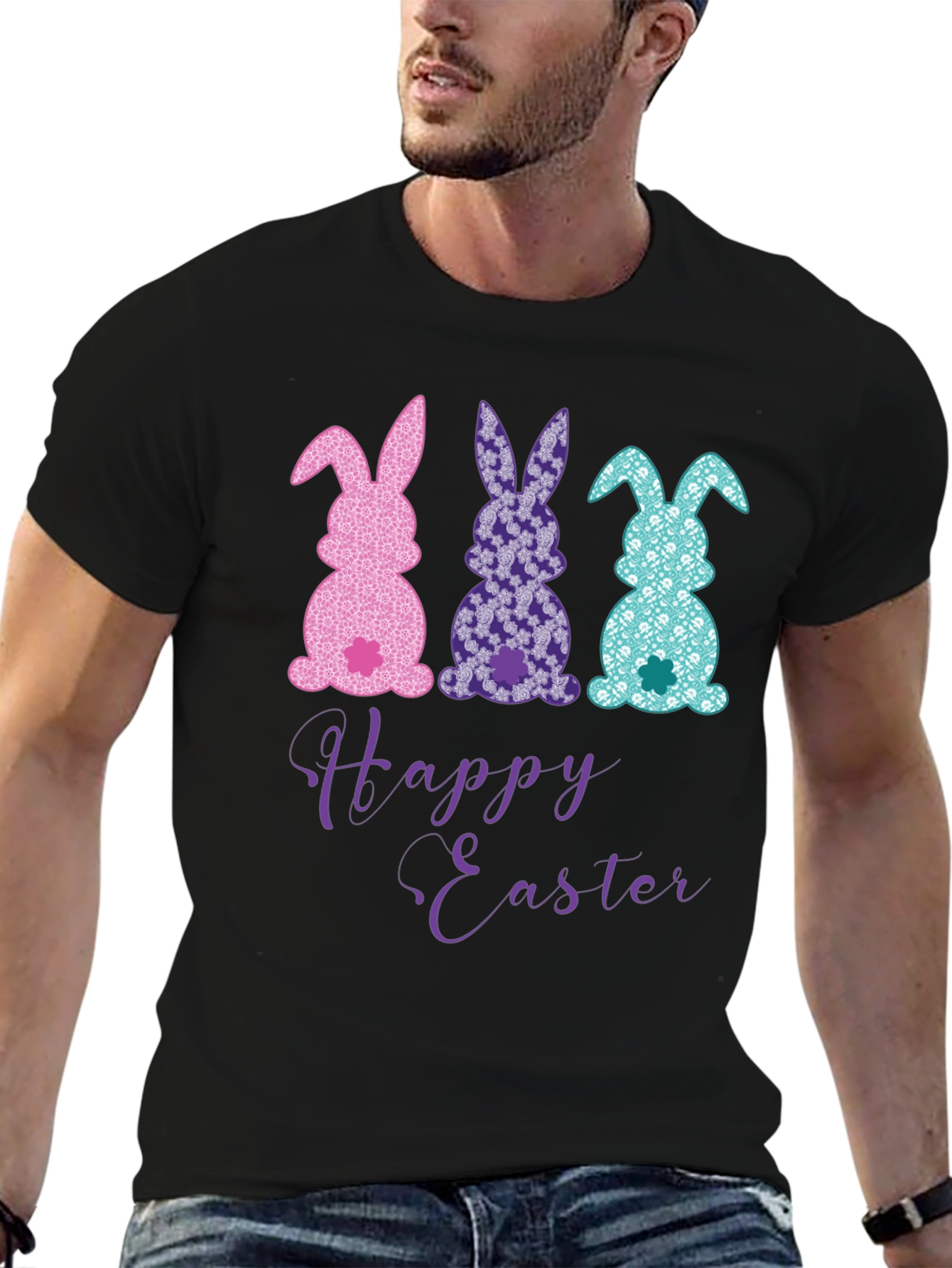 Happy Easter Bunny T-Shirt - Fun Holiday Apparel