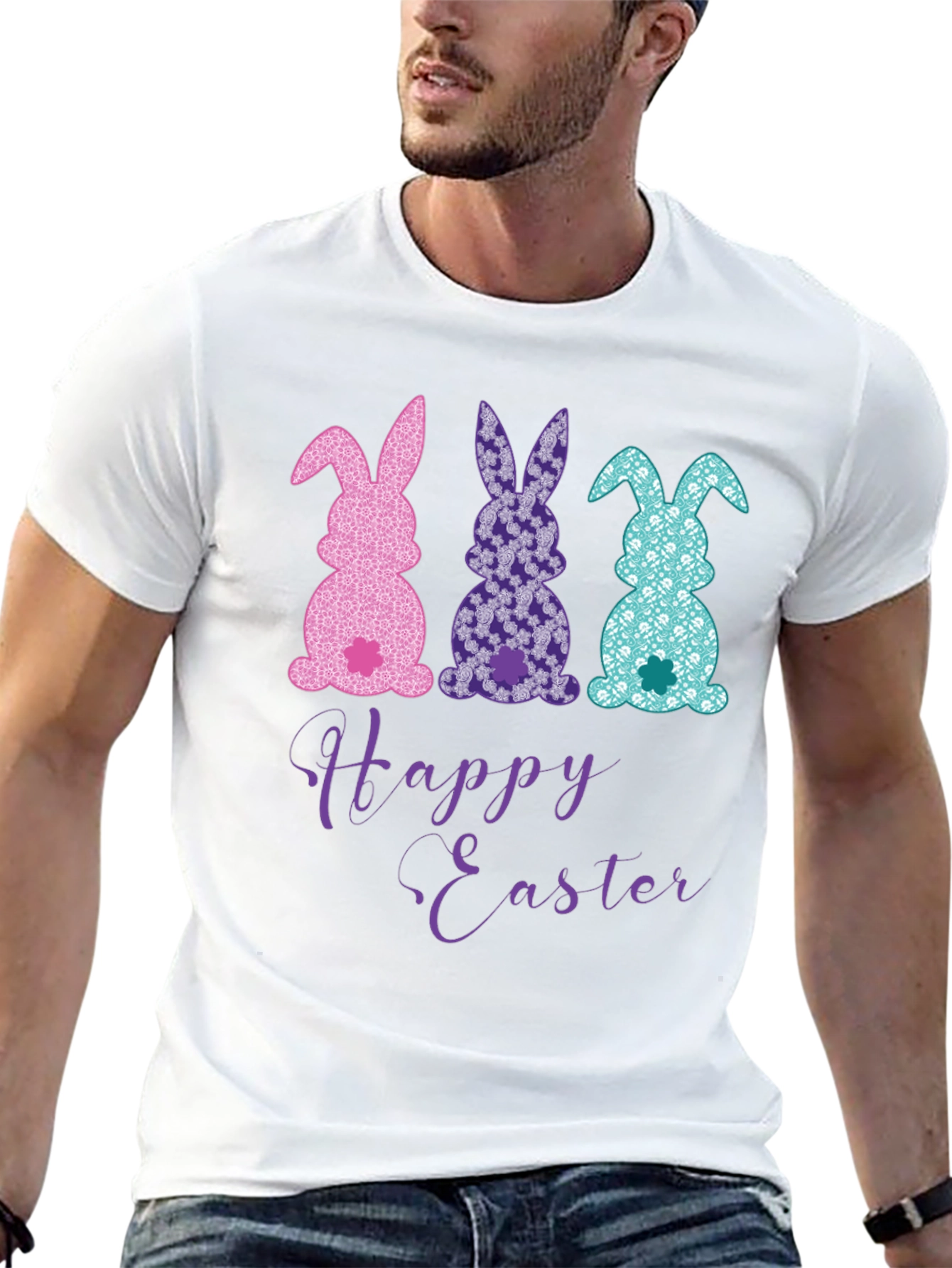 Happy Easter Bunny T-Shirt - Fun Holiday Apparel