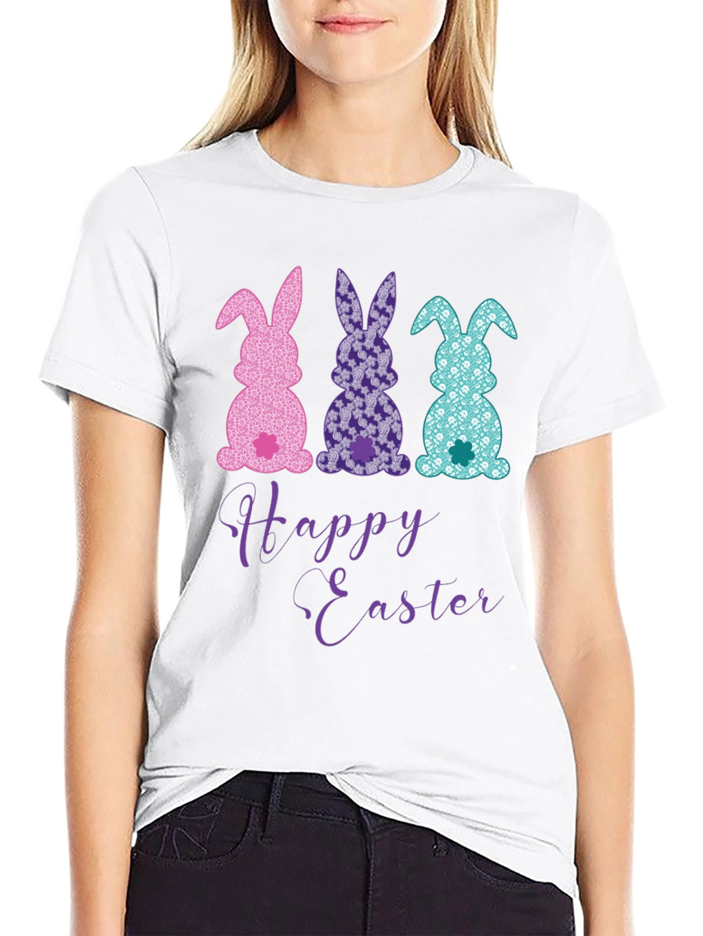 Happy Easter Bunny T-Shirt - Fun Holiday Apparel