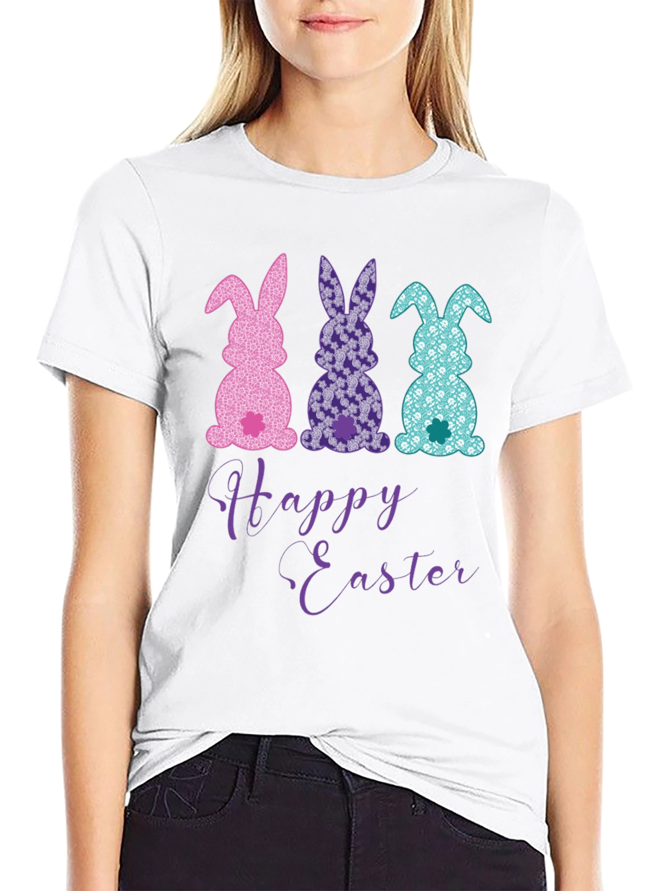 Happy Easter Bunny T-Shirt - Fun Holiday Apparel