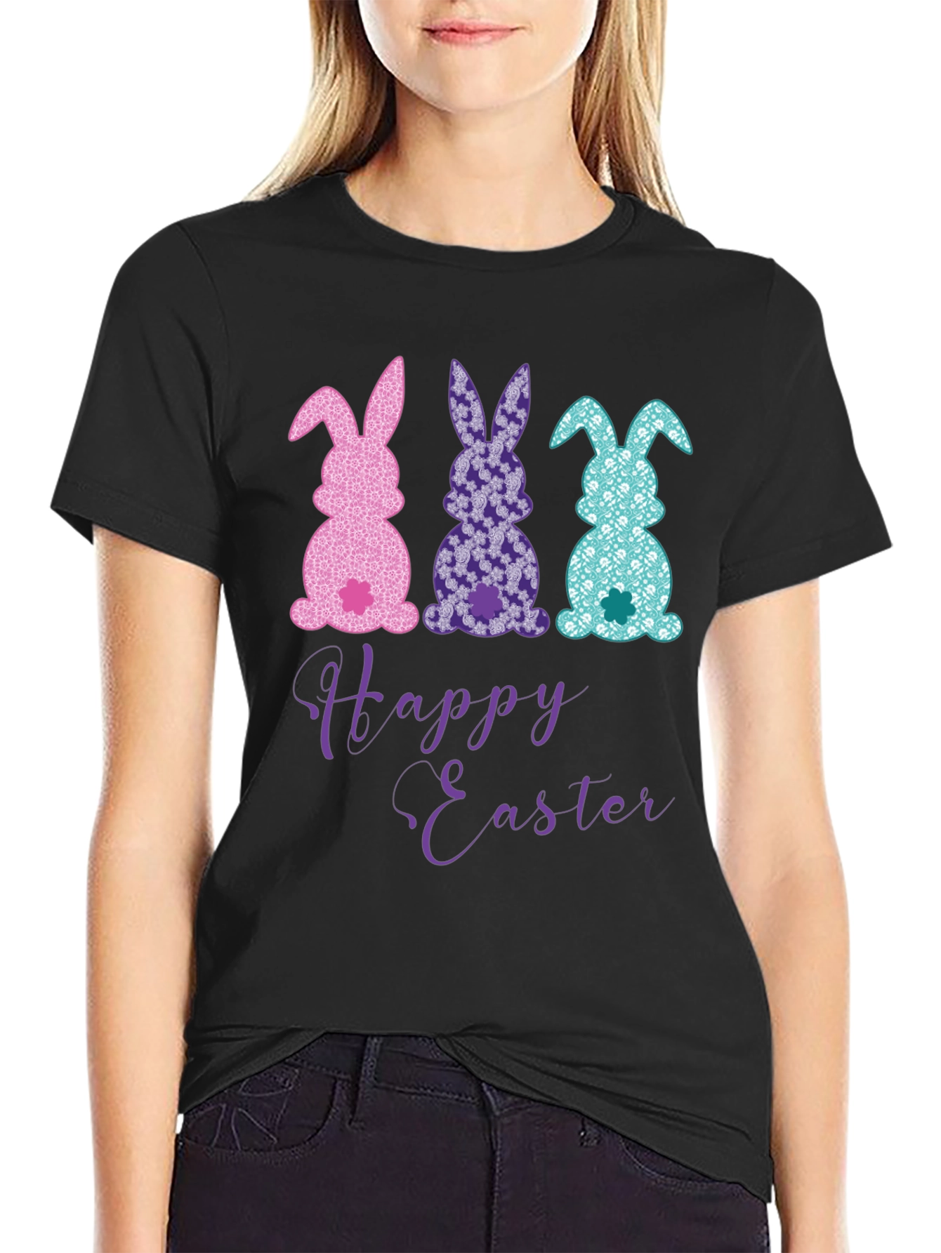 Happy Easter Bunny T-Shirt - Fun Holiday Apparel