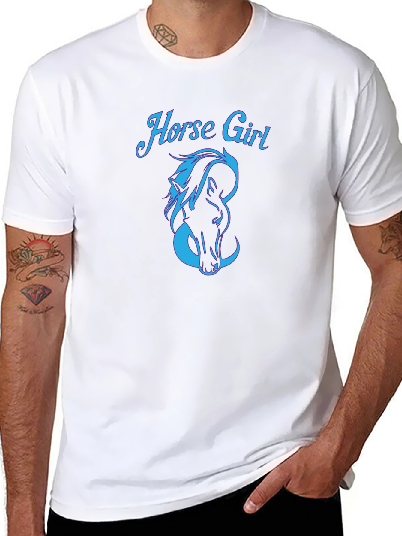 Horse Girl Graphic Tee - Stylish Unisex T-Shirt