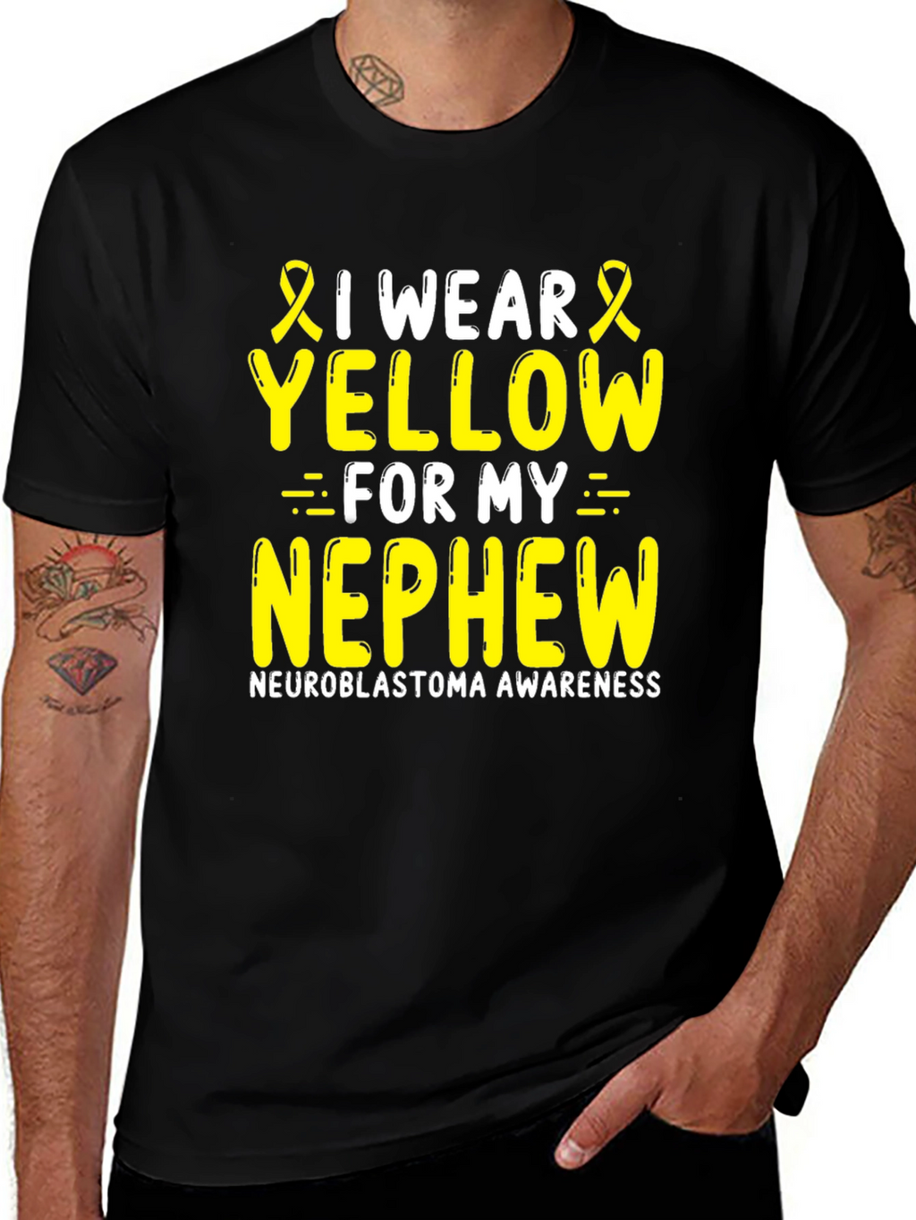 I Wear Yellow for My Nephew T-Shirt