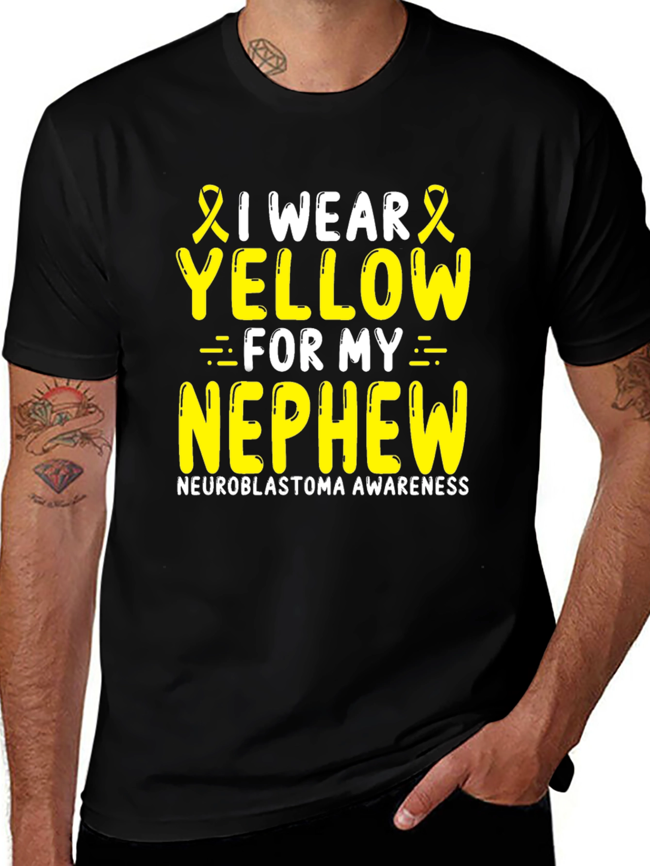 I Wear Yellow for My Nephew T-Shirt
