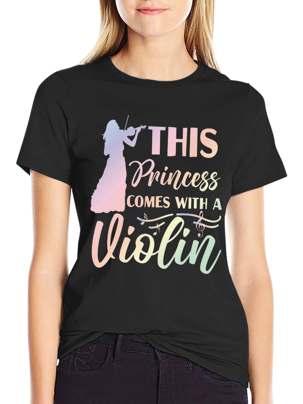 This Princess Comes With a Violin Graphic Tee