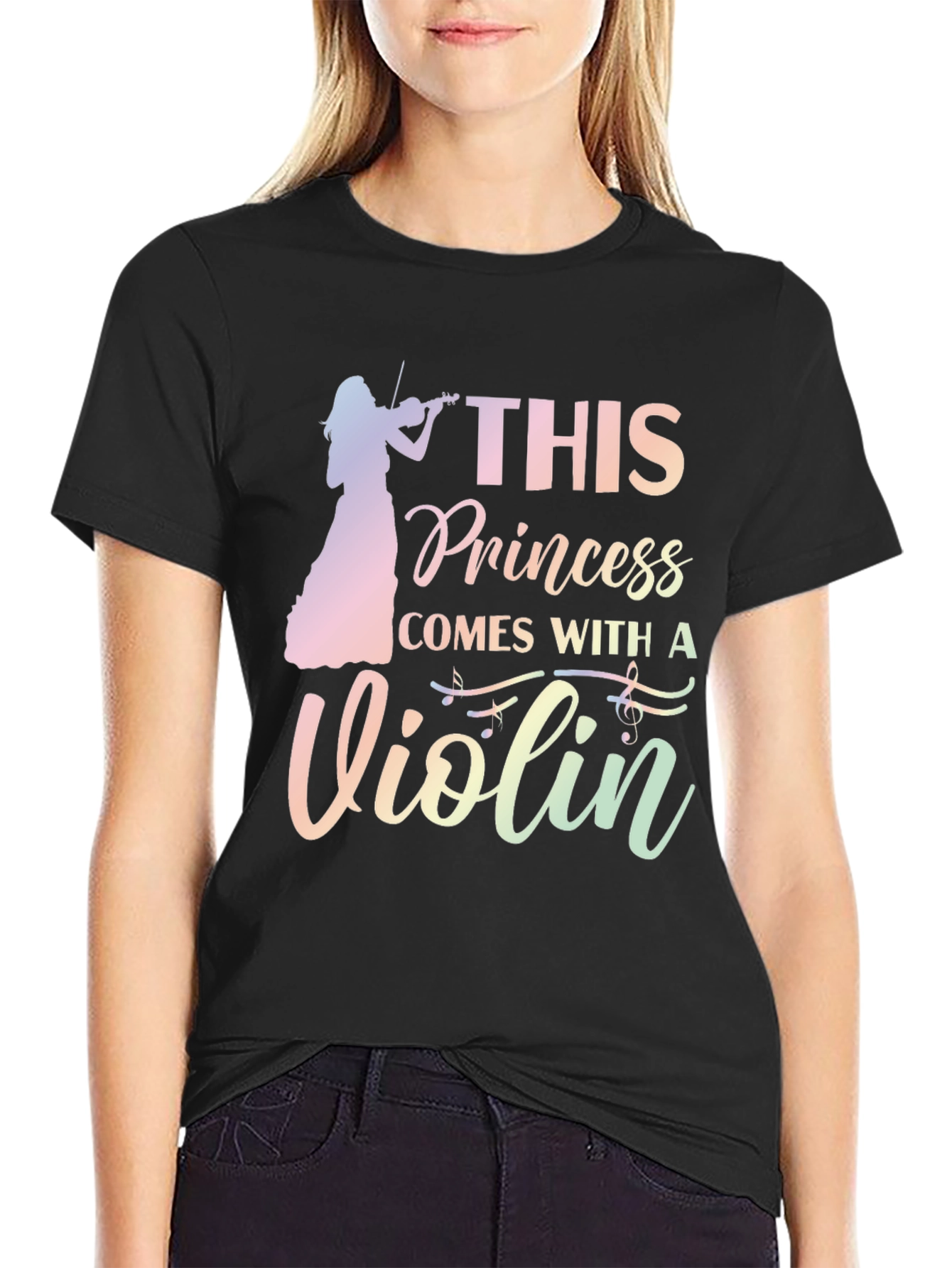 This Princess Comes With a Violin Graphic Tee