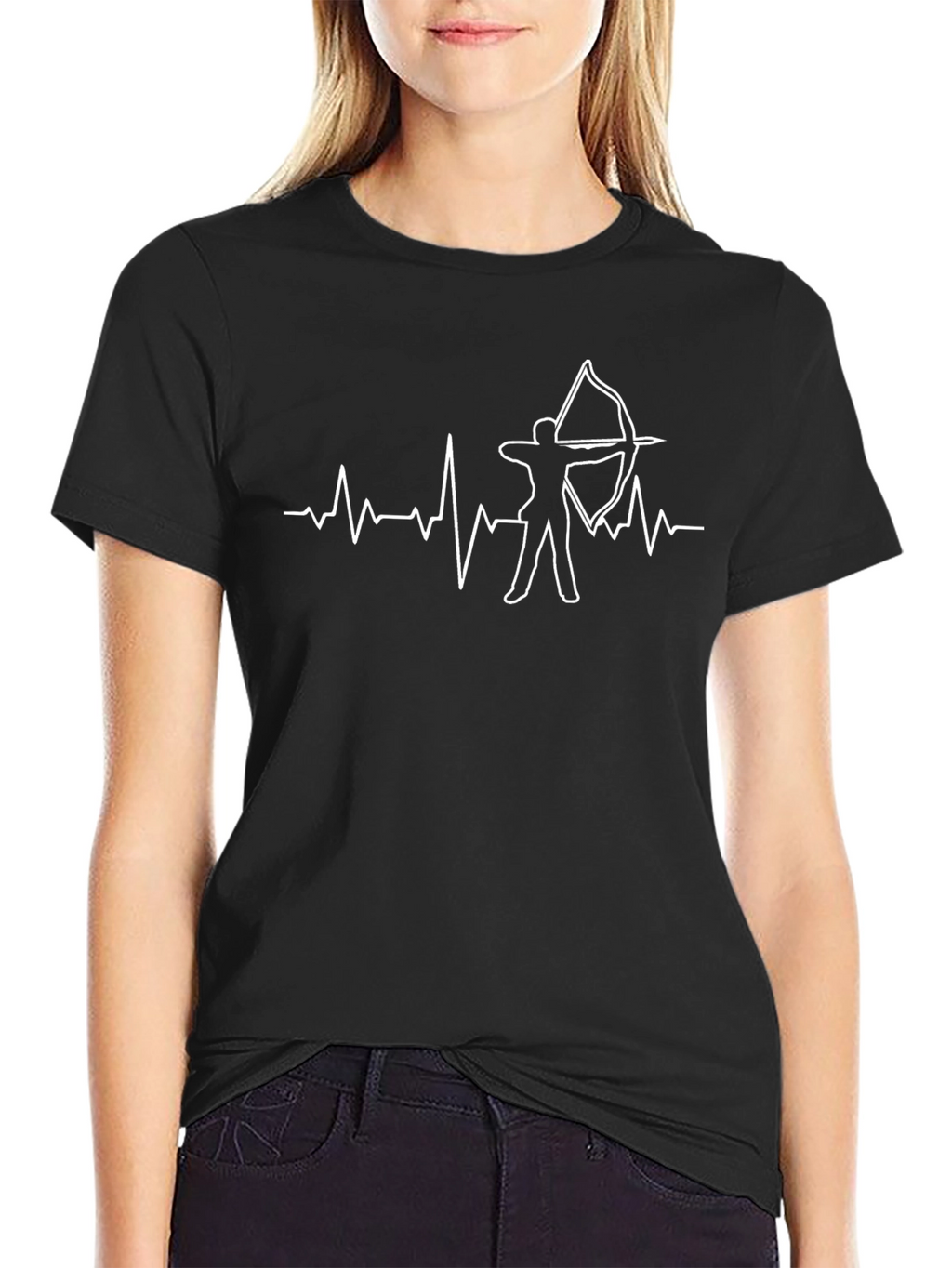 Archery Heartbeat T-Shirt - Bow Hunter Tee