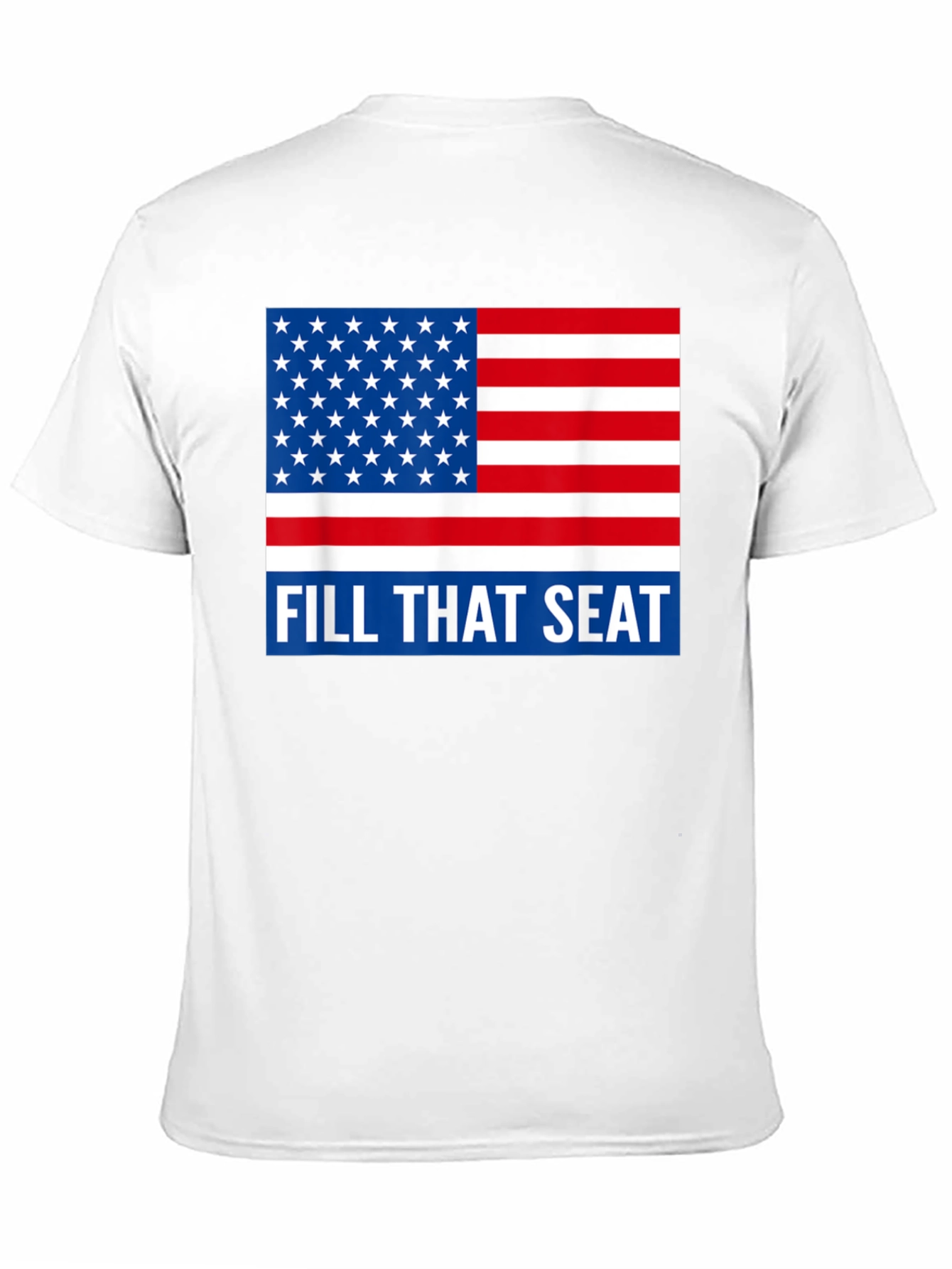 American Flag Fill That Seat Graphic Tee