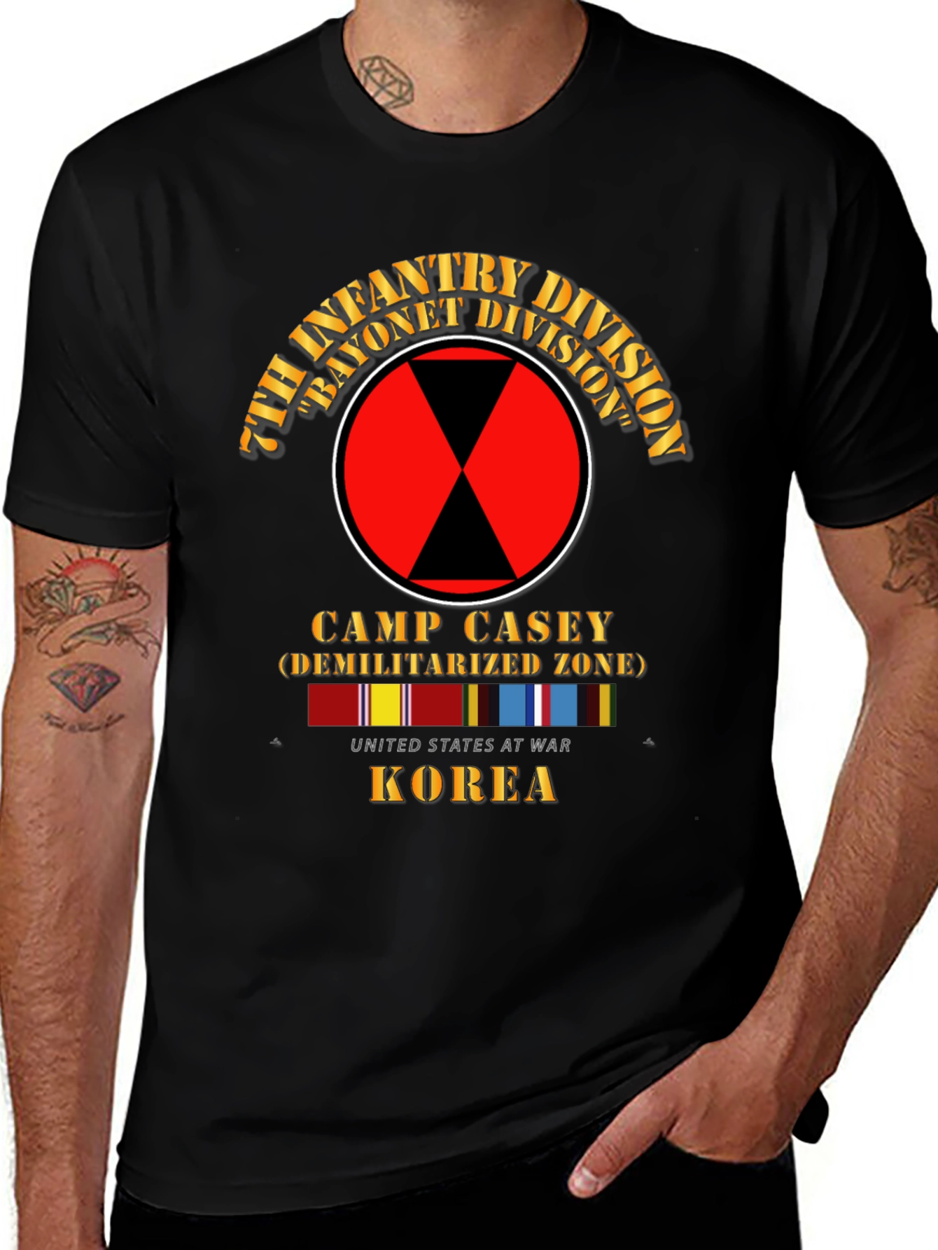7th Infantry Division Camp Casey Korea T-Shirt