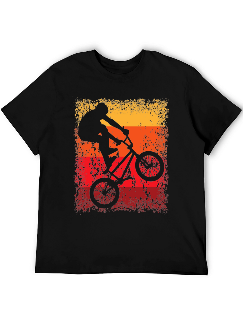 BMX Rider T-Shirt - Black Cotton Graphic Tee