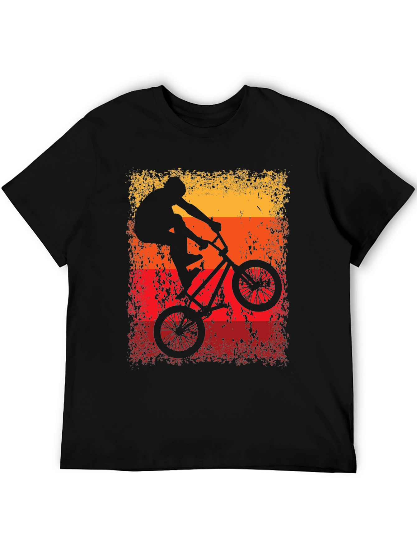 BMX Rider T-Shirt - Black Cotton Graphic Tee