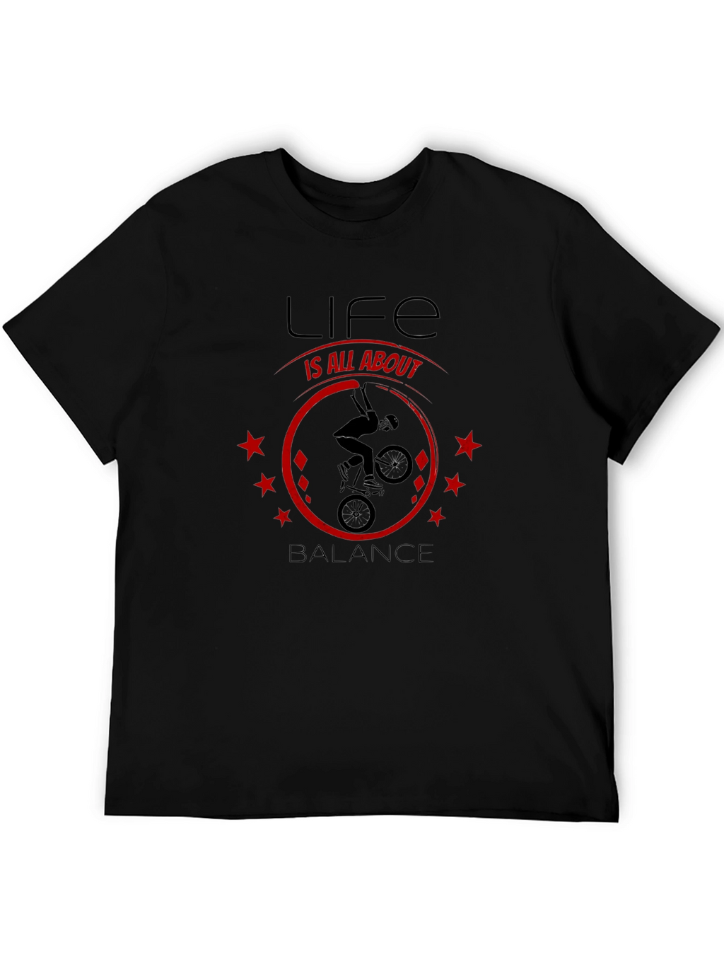 Life Is All About Balance T-Shirt - BMX Design