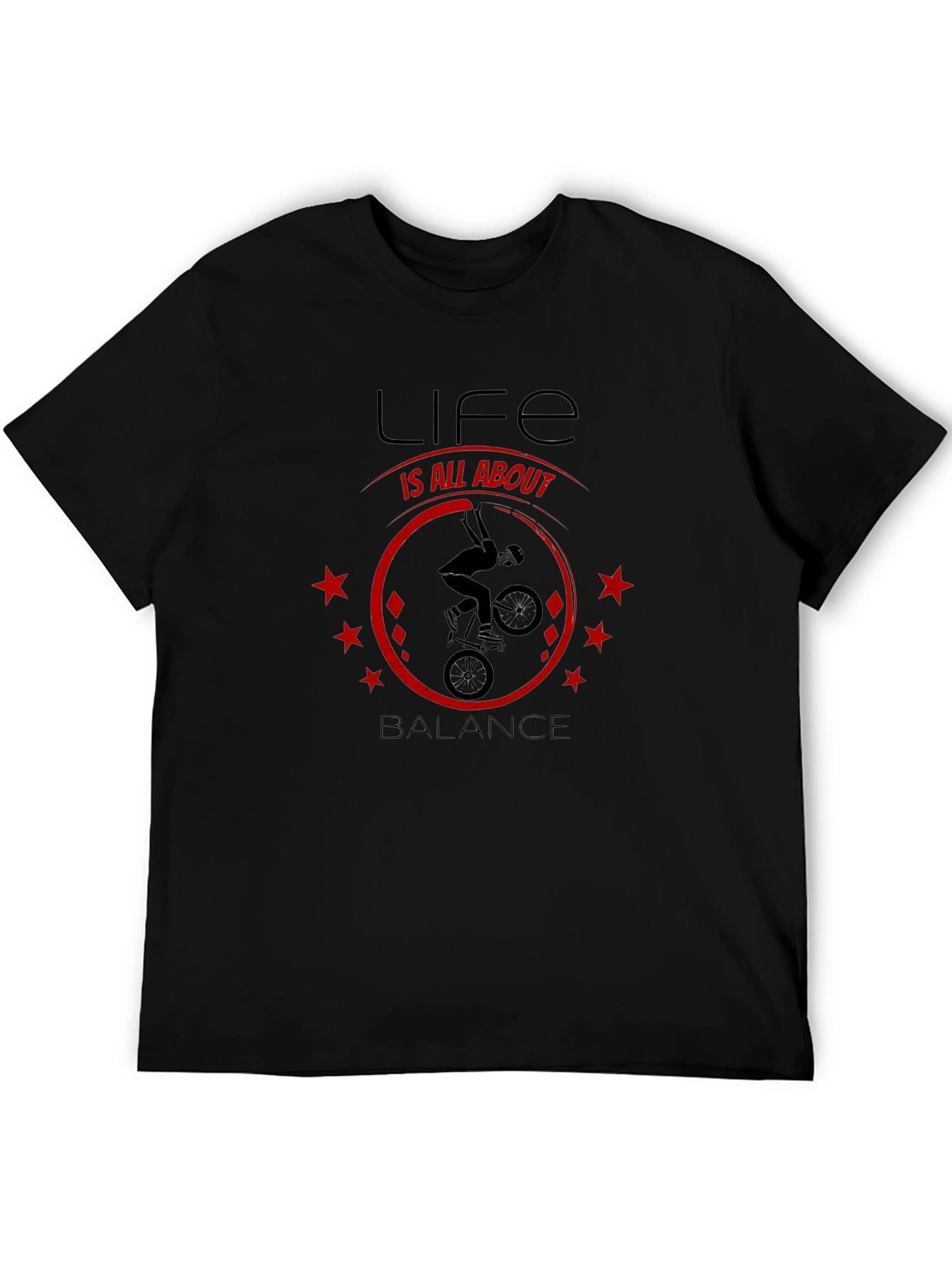 Life Is All About Balance T-Shirt - BMX Design