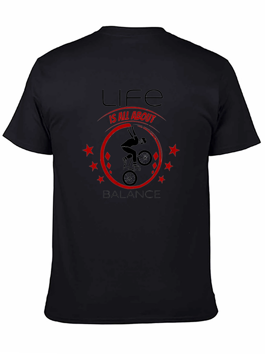 Life Is All About Balance T-Shirt - BMX Design