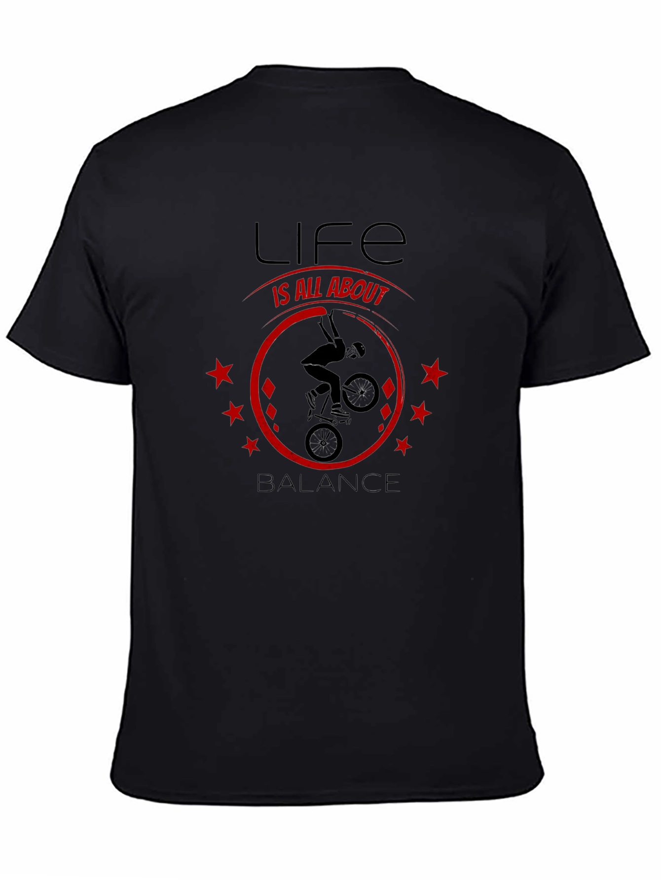 Life Is All About Balance T-Shirt - BMX Design