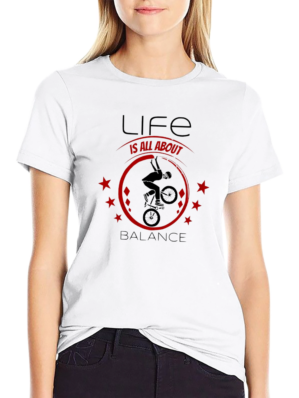 Life Is All About Balance T-Shirt - BMX Design