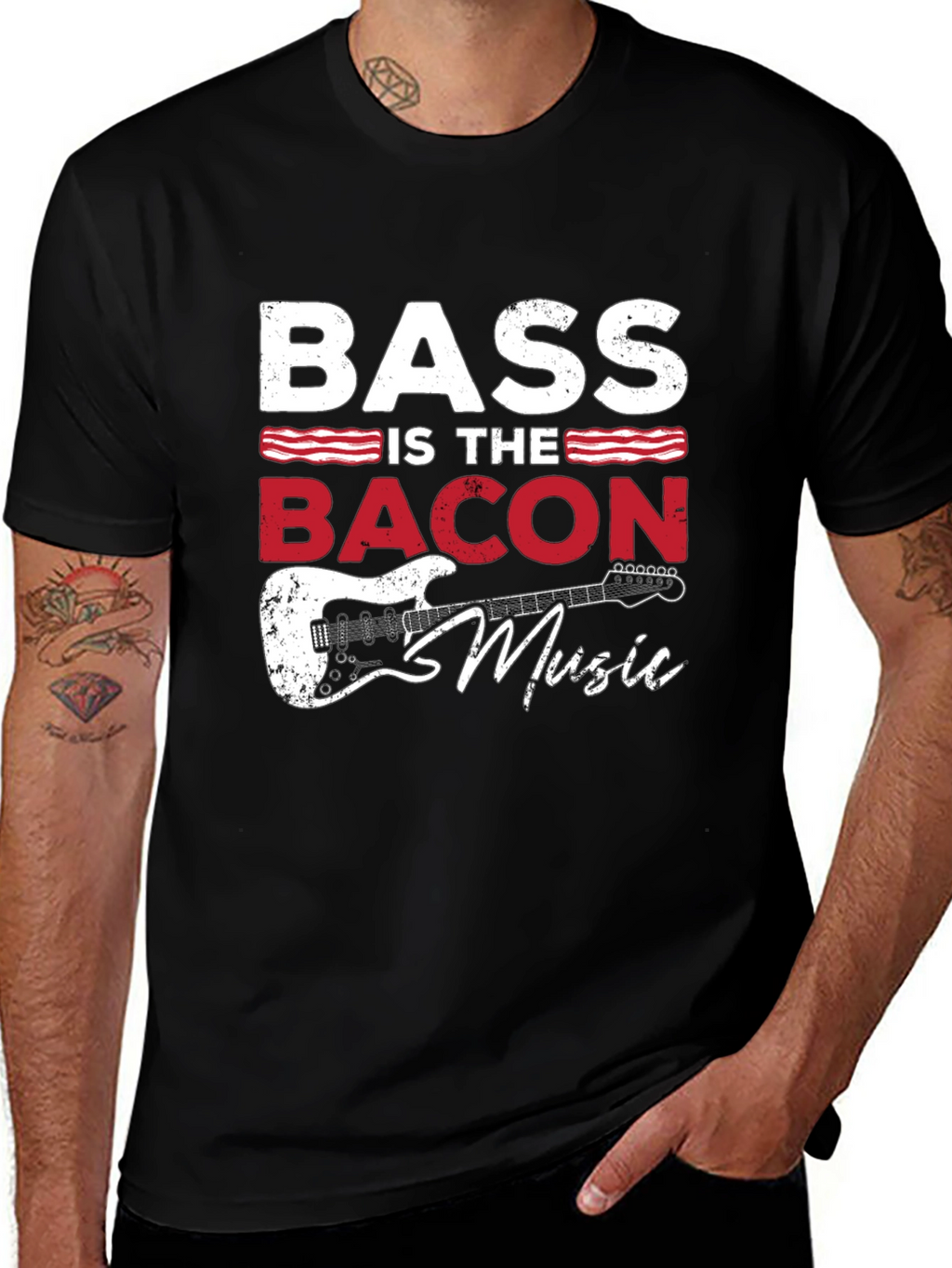 Bass Is The Bacon Music T-Shirt
