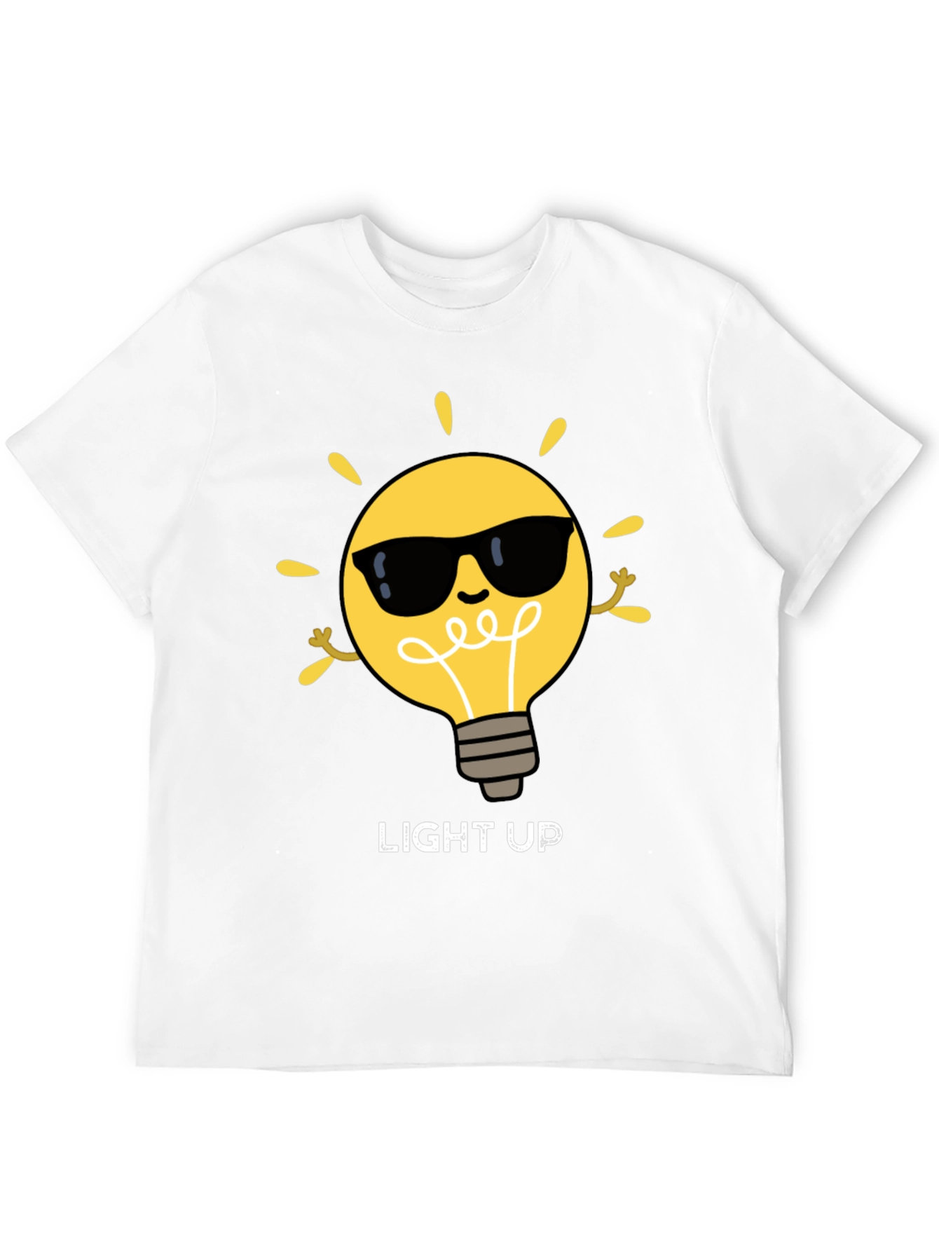 Light Up Graphic Tee - Cool Bulb Design