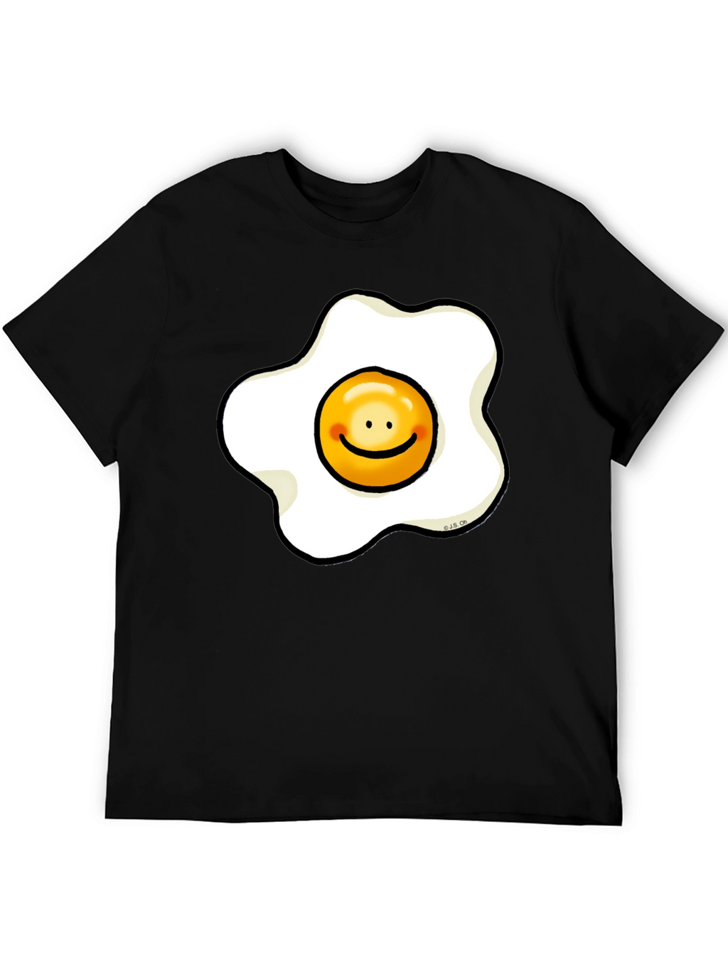 Sunny Side Up Egg Smiley Graphic T-Shirt