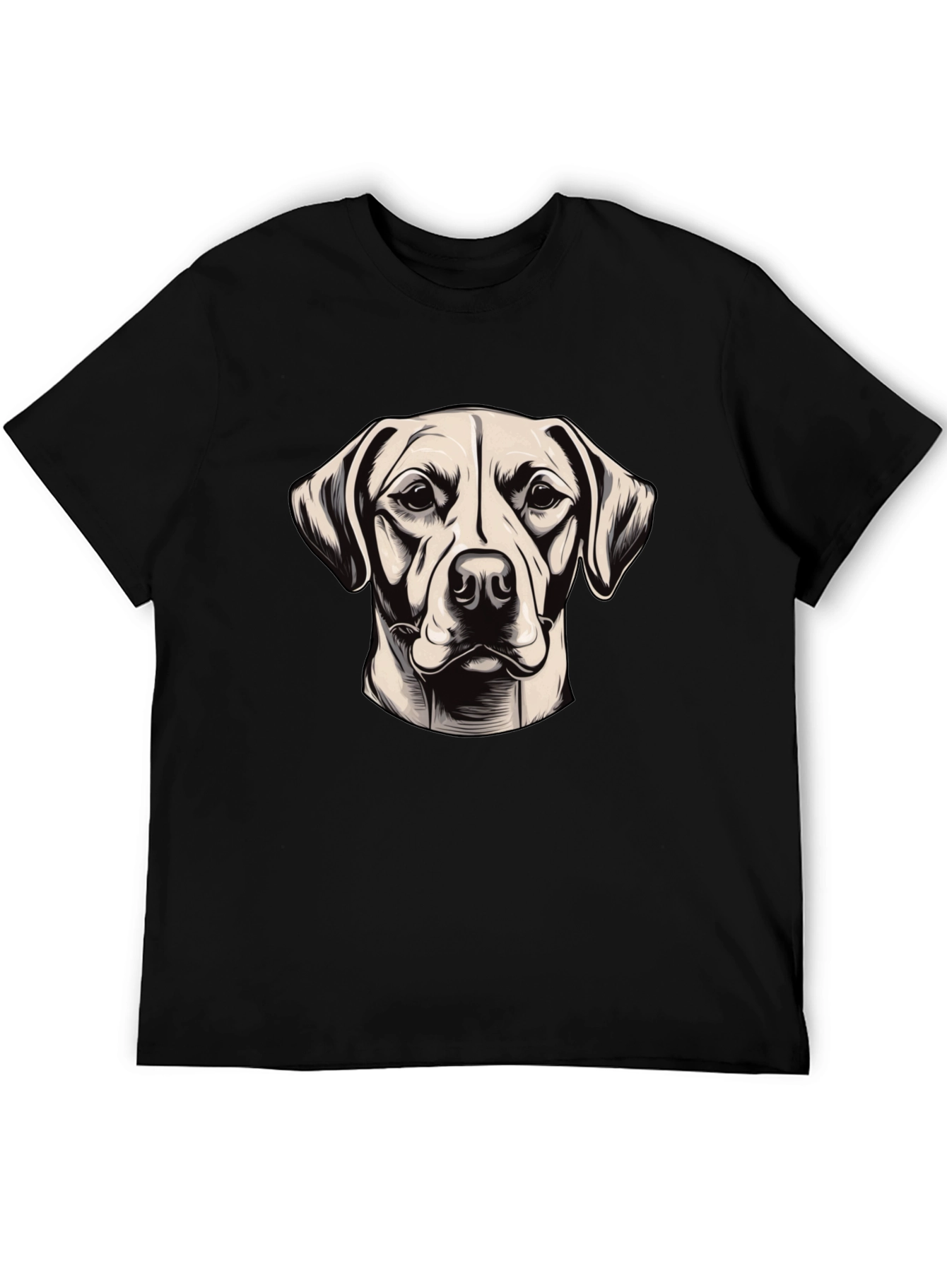 Cool Dog Graphic Black T-Shirt