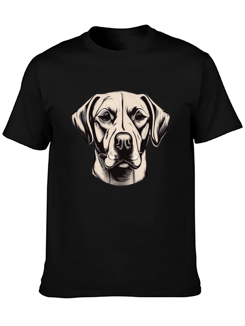 Cool Dog Graphic Black T-Shirt