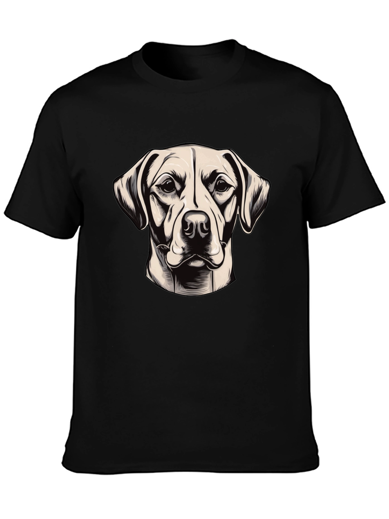 Cool Dog Graphic Black T-Shirt