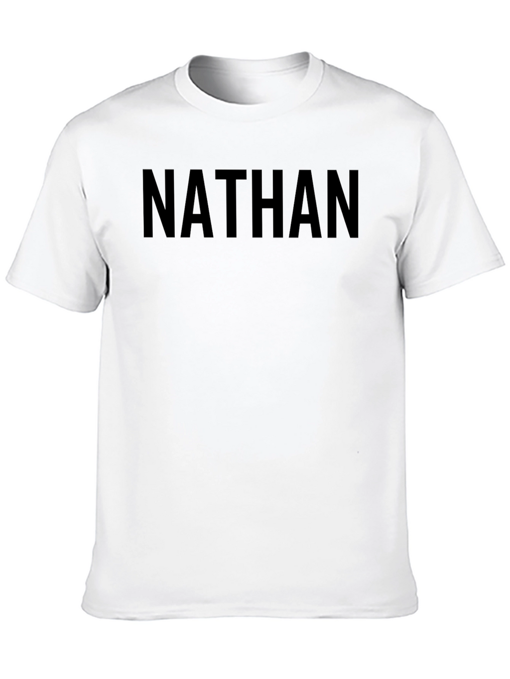 Personalized Nathan Black T-Shirt