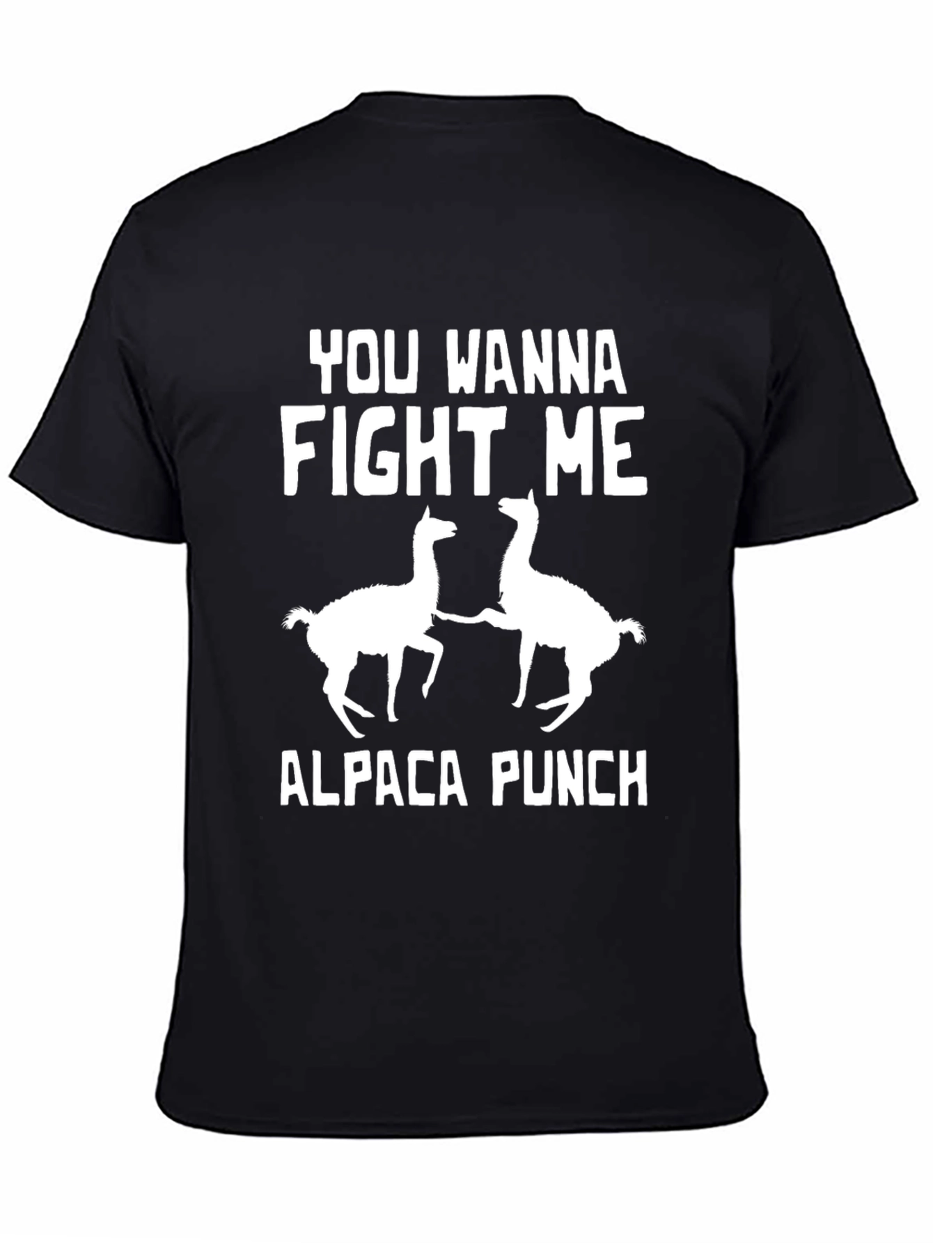 Alpaca Punch T-Shirt - You Wanna Fight Me Funny Tee
