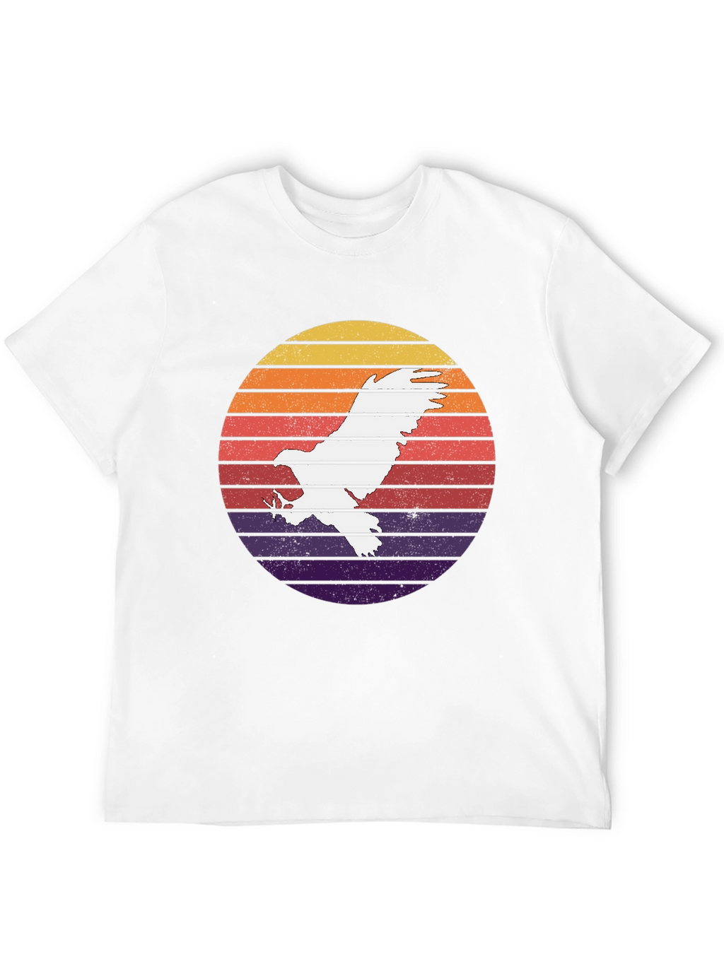 Retro Eagle Sunset Graphic T-Shirt