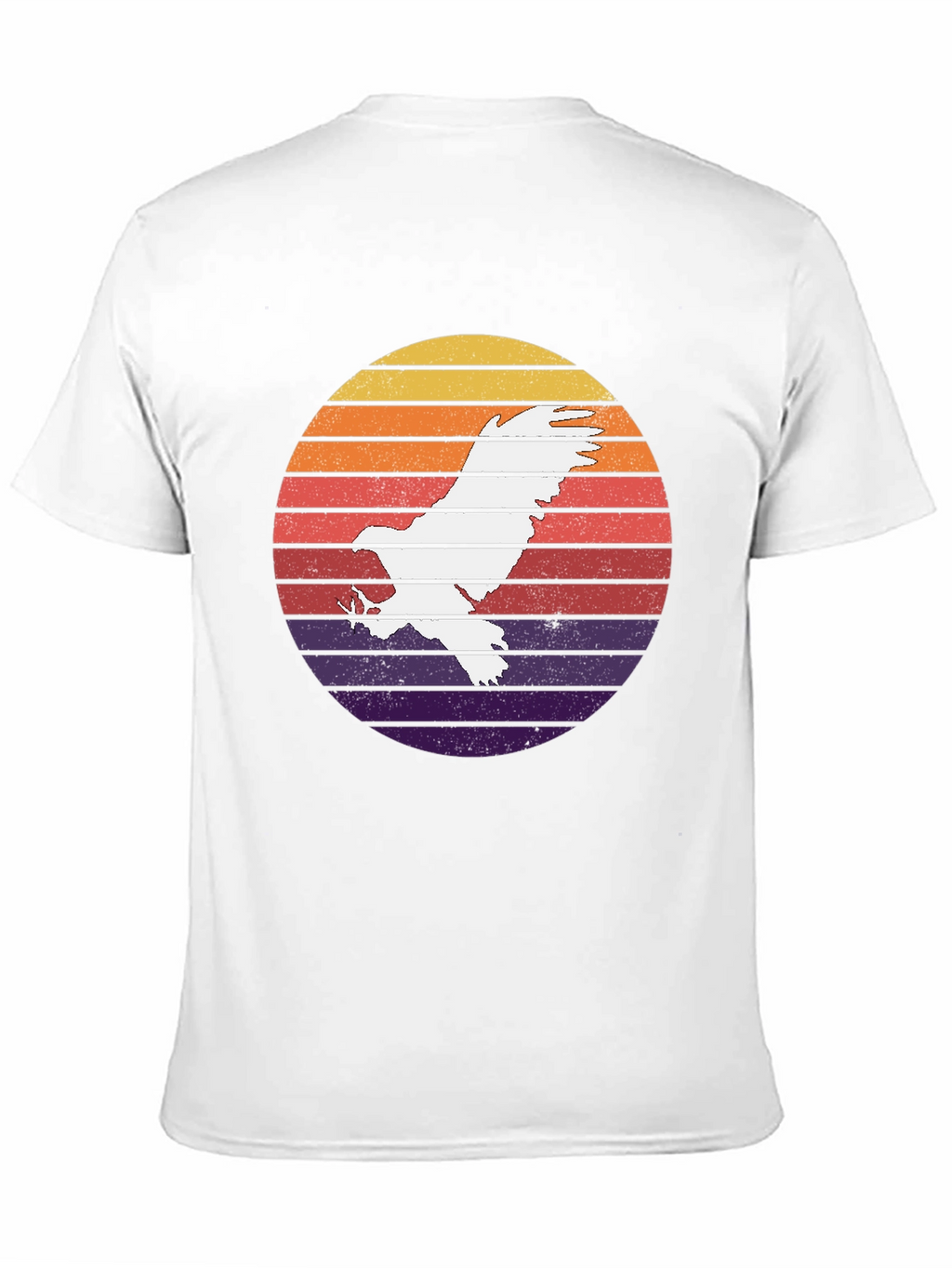 Retro Eagle Sunset Graphic T-Shirt