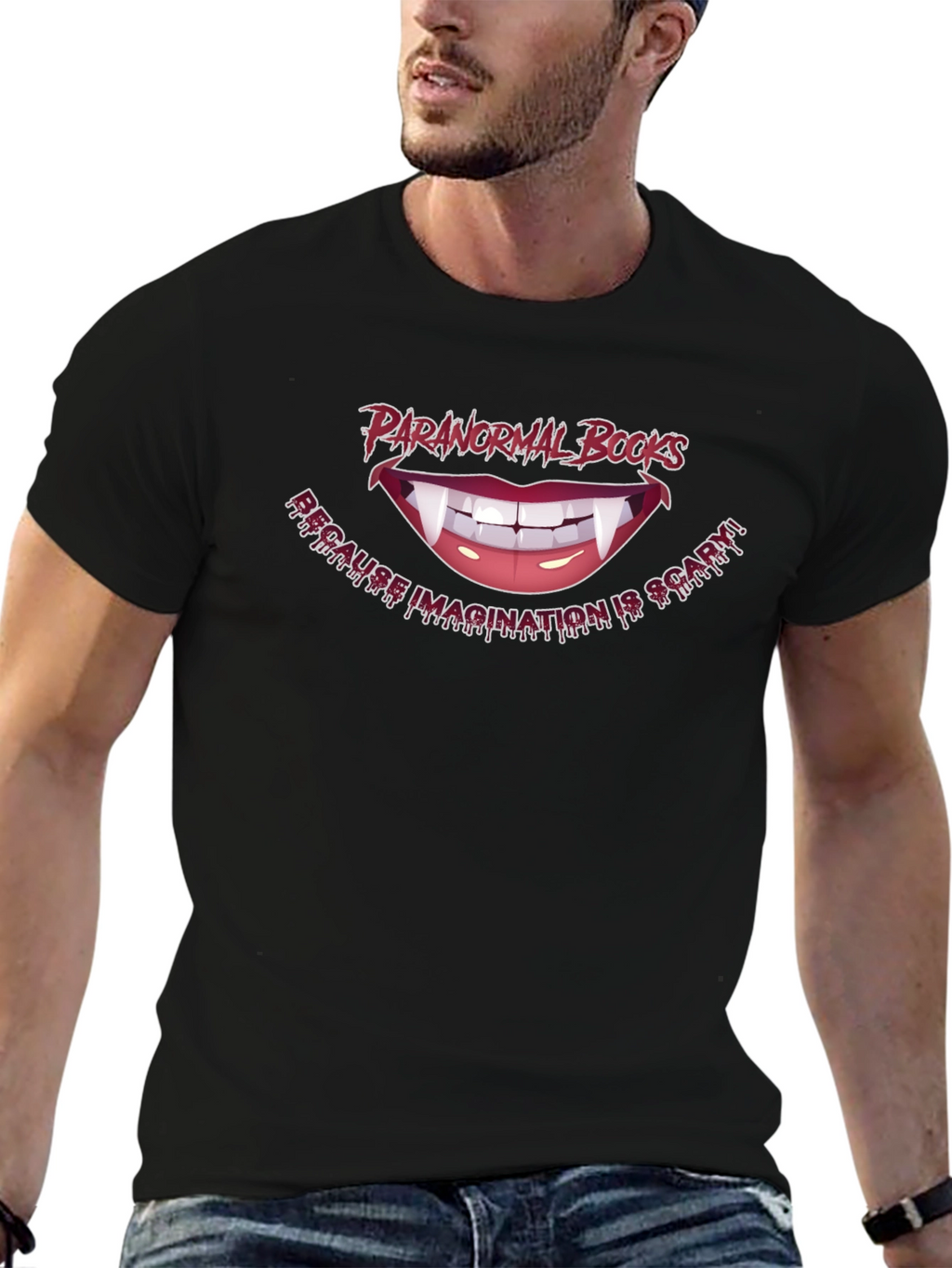 Paranormal Books T-Shirt - Imagination is Scary!