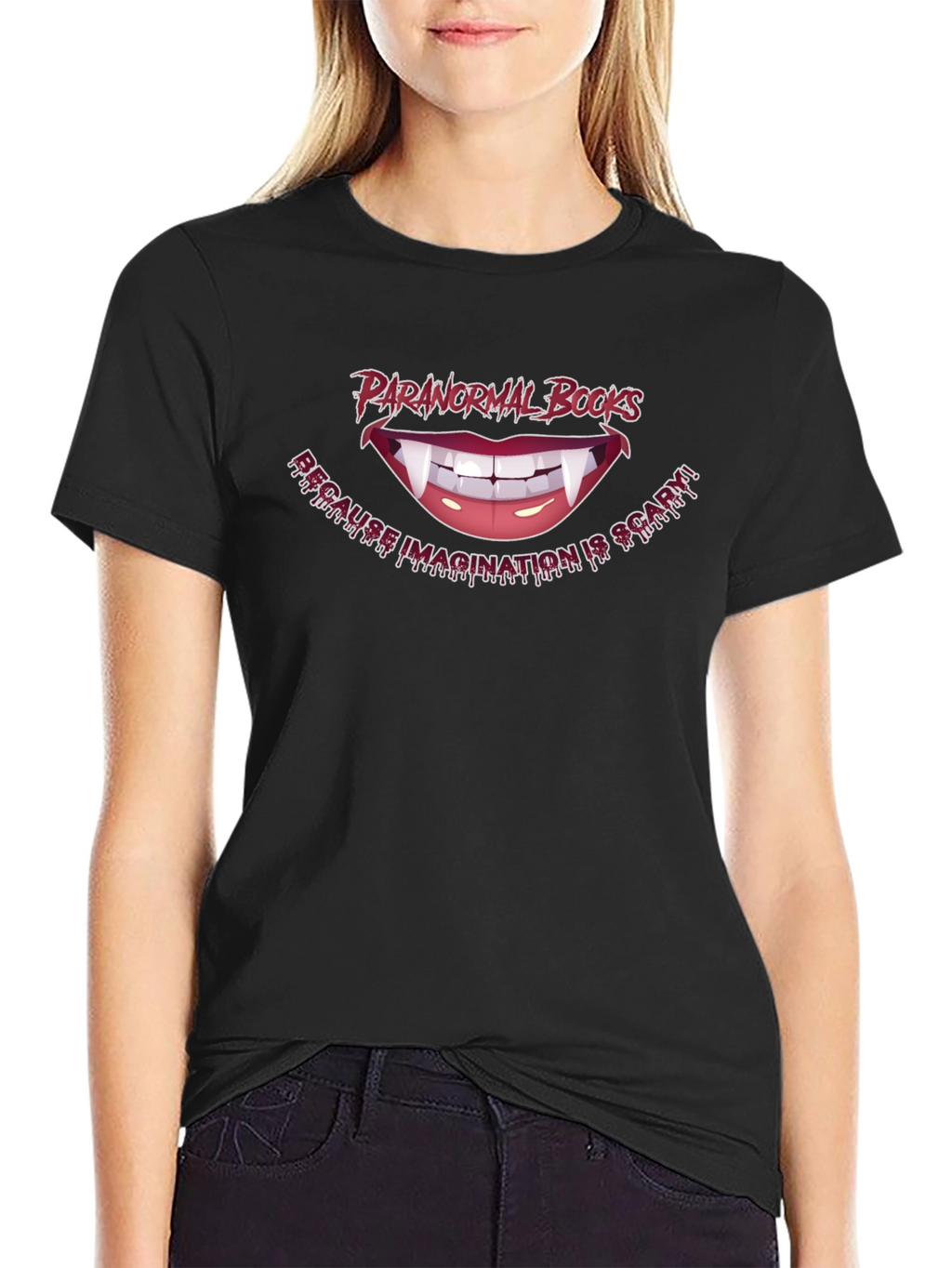 Paranormal Books T-Shirt - Imagination is Scary!