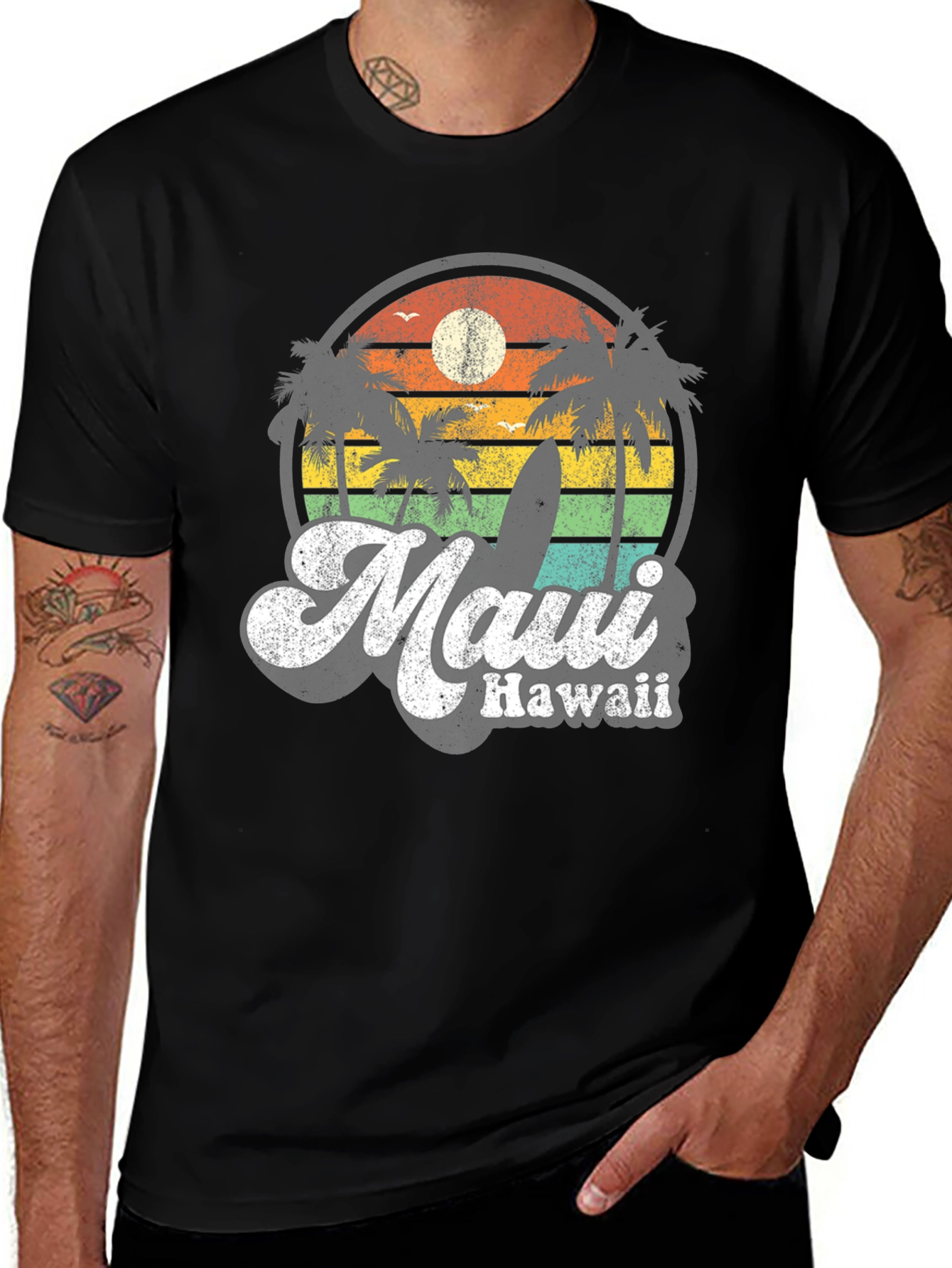 Retro Maui Hawaii T-Shirt - Vintage Style Graphic Tee
