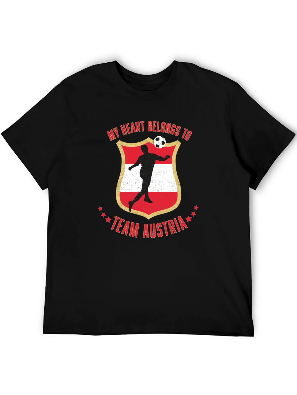 Austria Soccer T-Shirt: My Heart Belongs to Team Austria