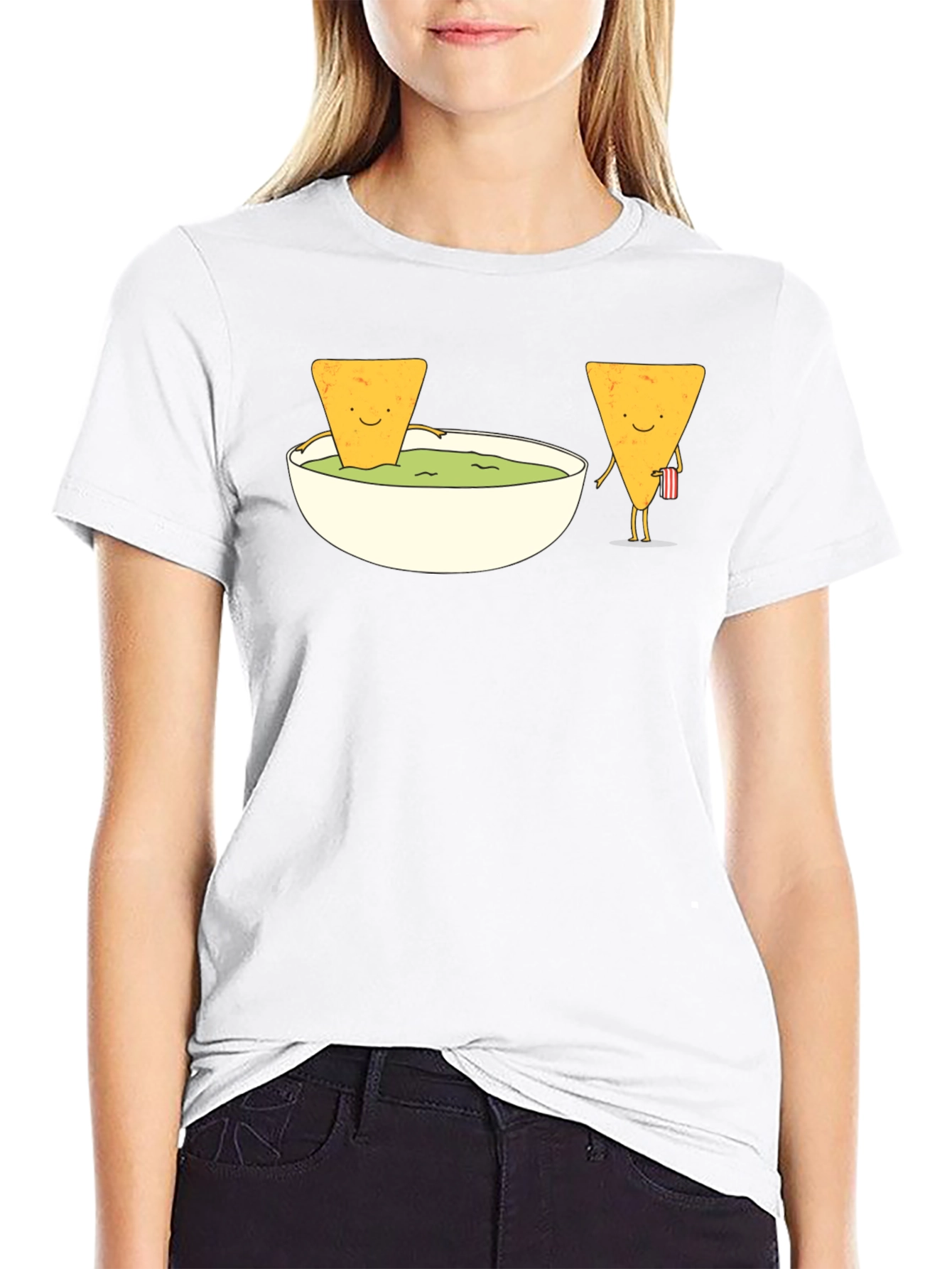 Funny Nacho & Dip Graphic T-Shirt