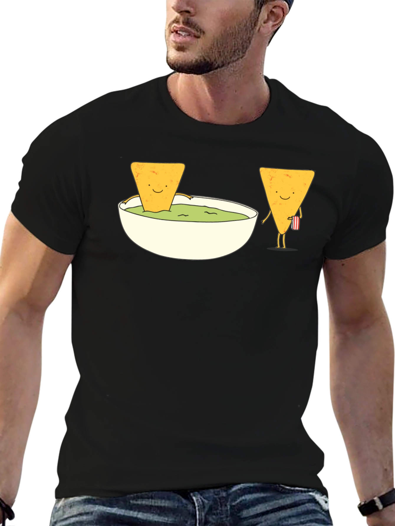Funny Nacho & Dip Graphic T-Shirt