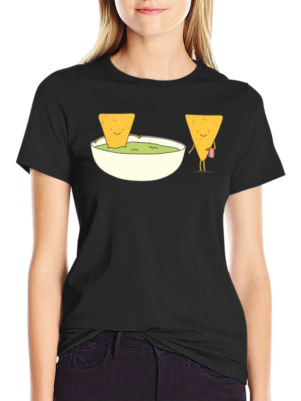Funny Nacho & Dip Graphic T-Shirt