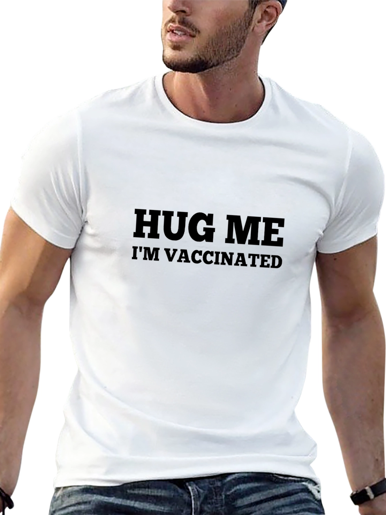 Hug Me Im Vaccinated Graphic Tee