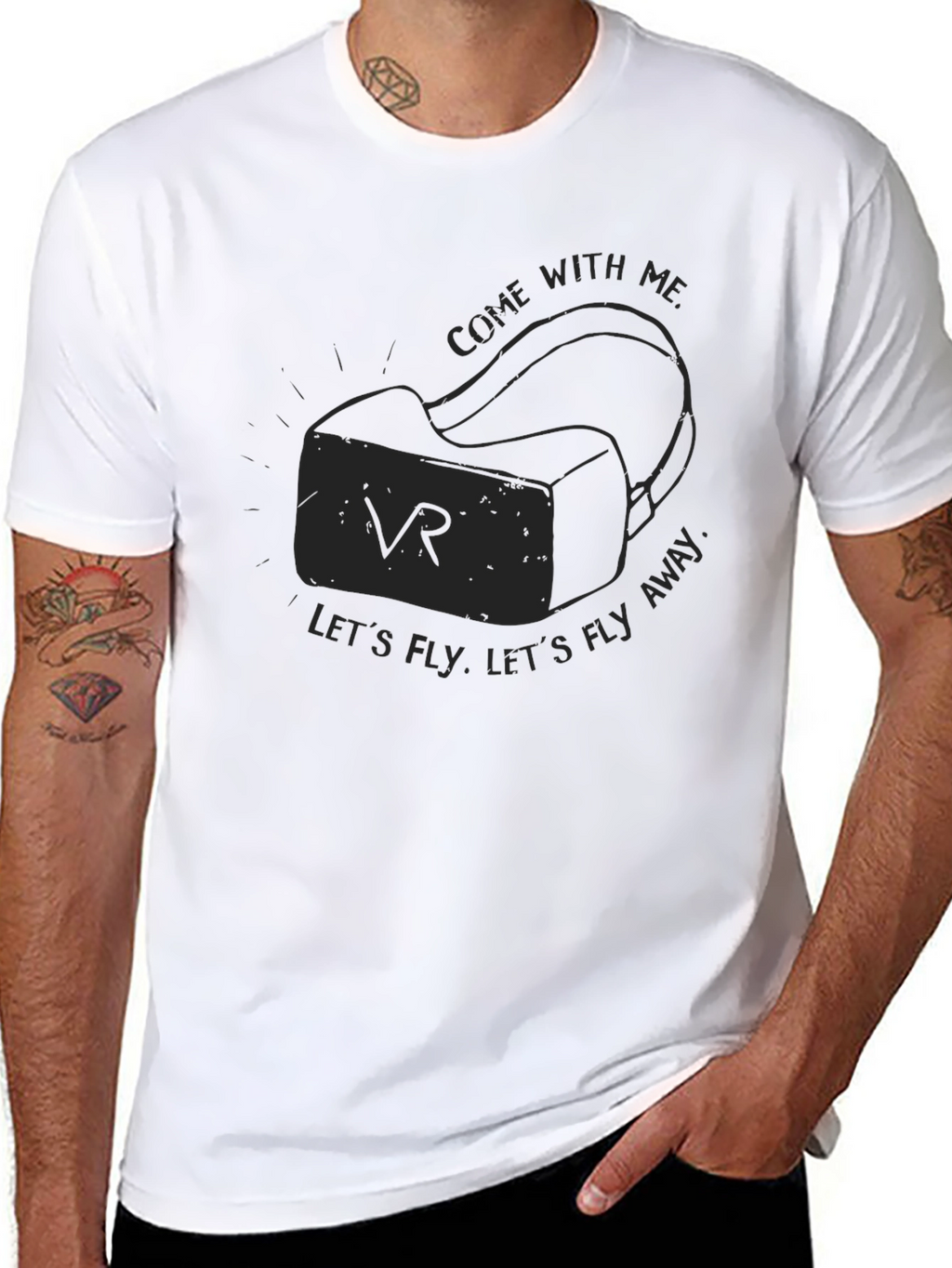 VR Headset Graphic Tee - Fly Away