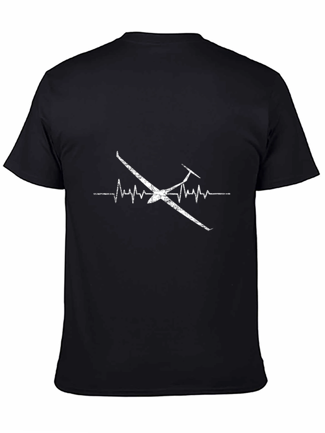 Glider Heartbeat T-Shirt - Aviation Lover Tee