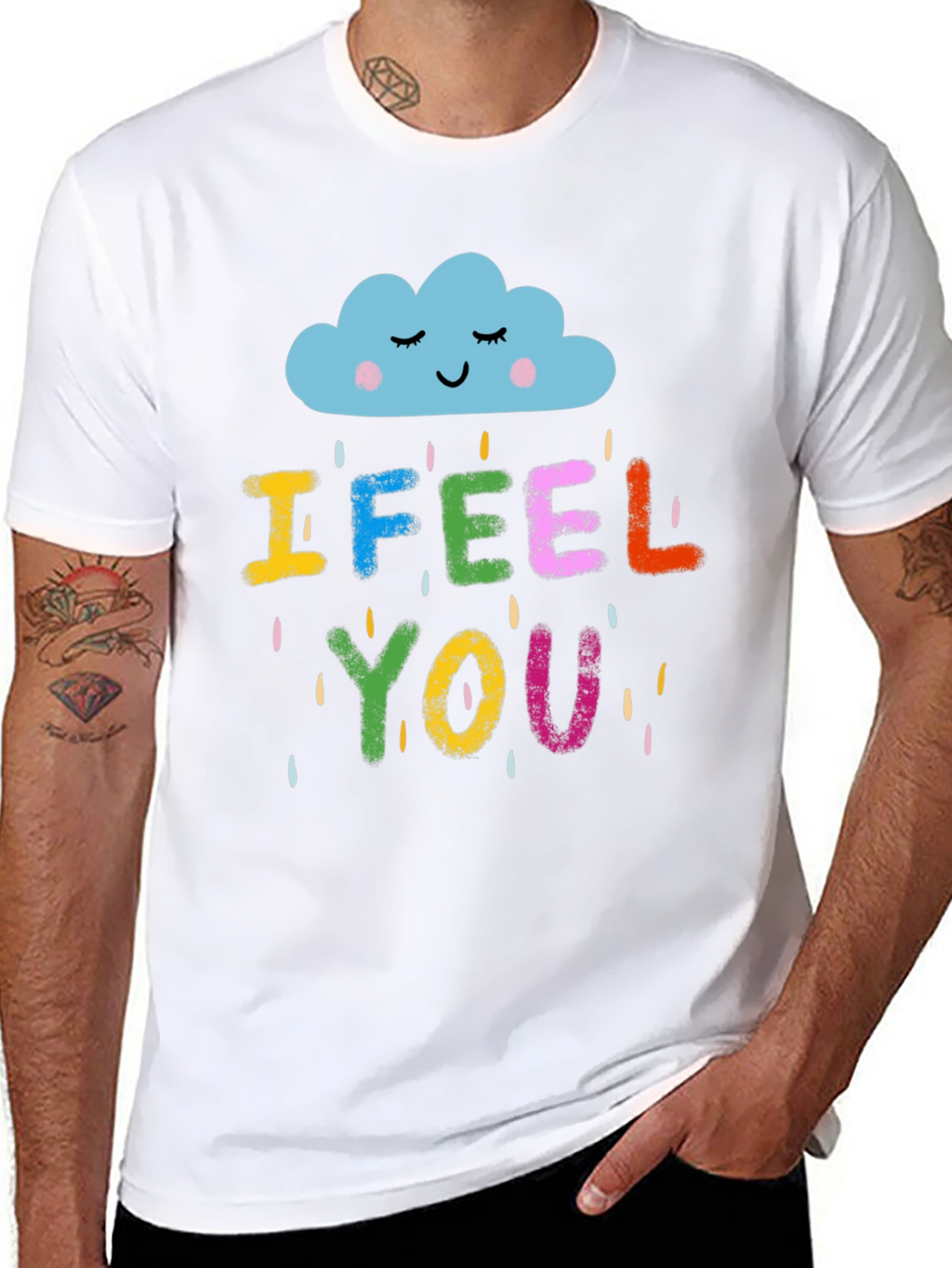 I Feel You Graphic T-Shirt - Unisex Black Tee